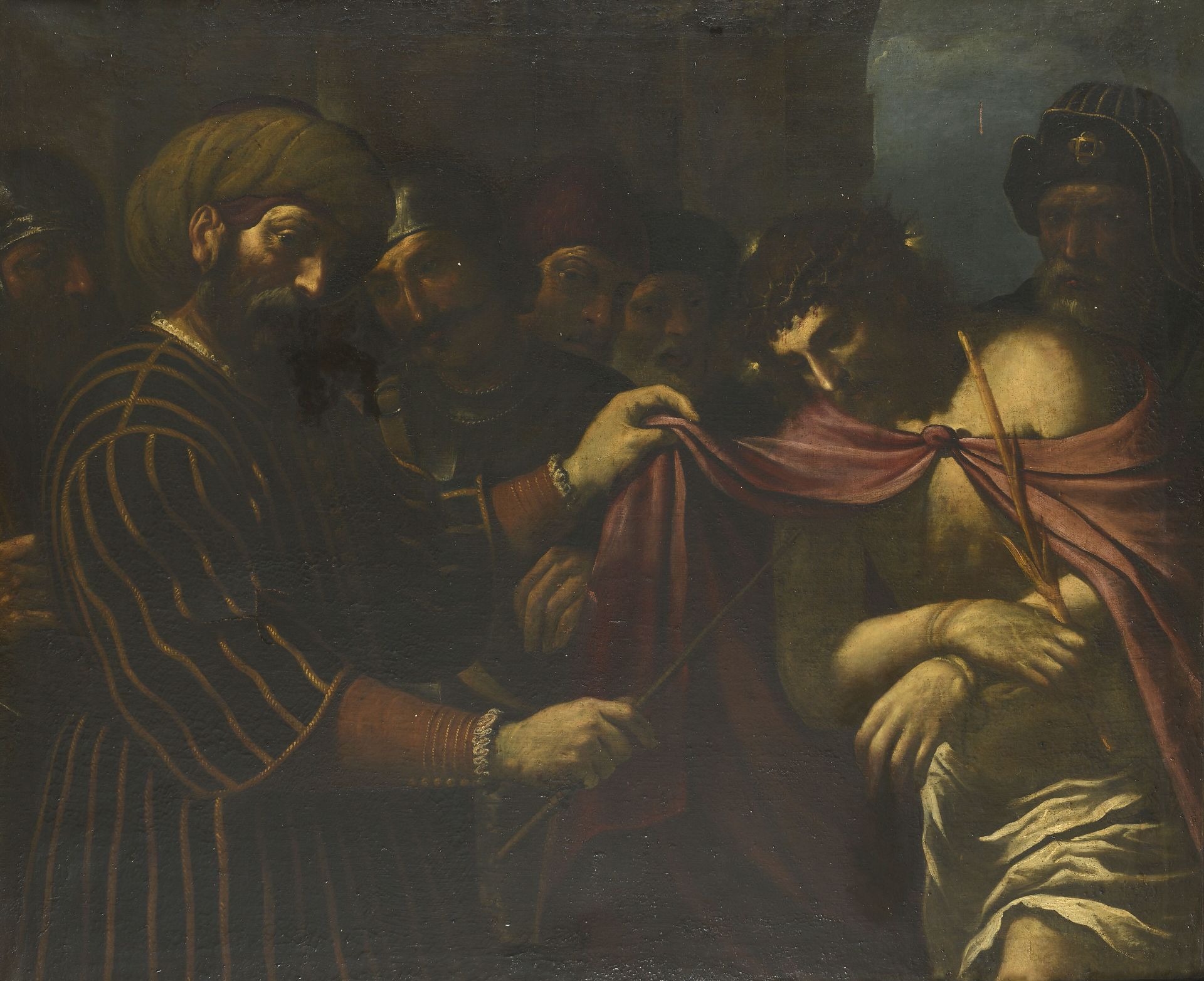 Null 17 世纪威尼斯画派，帕尔马-乔瓦尼的追随者
基督被捕 
原始帆布
H.101 厘米 - 121 厘米 ET
旧修复和事故