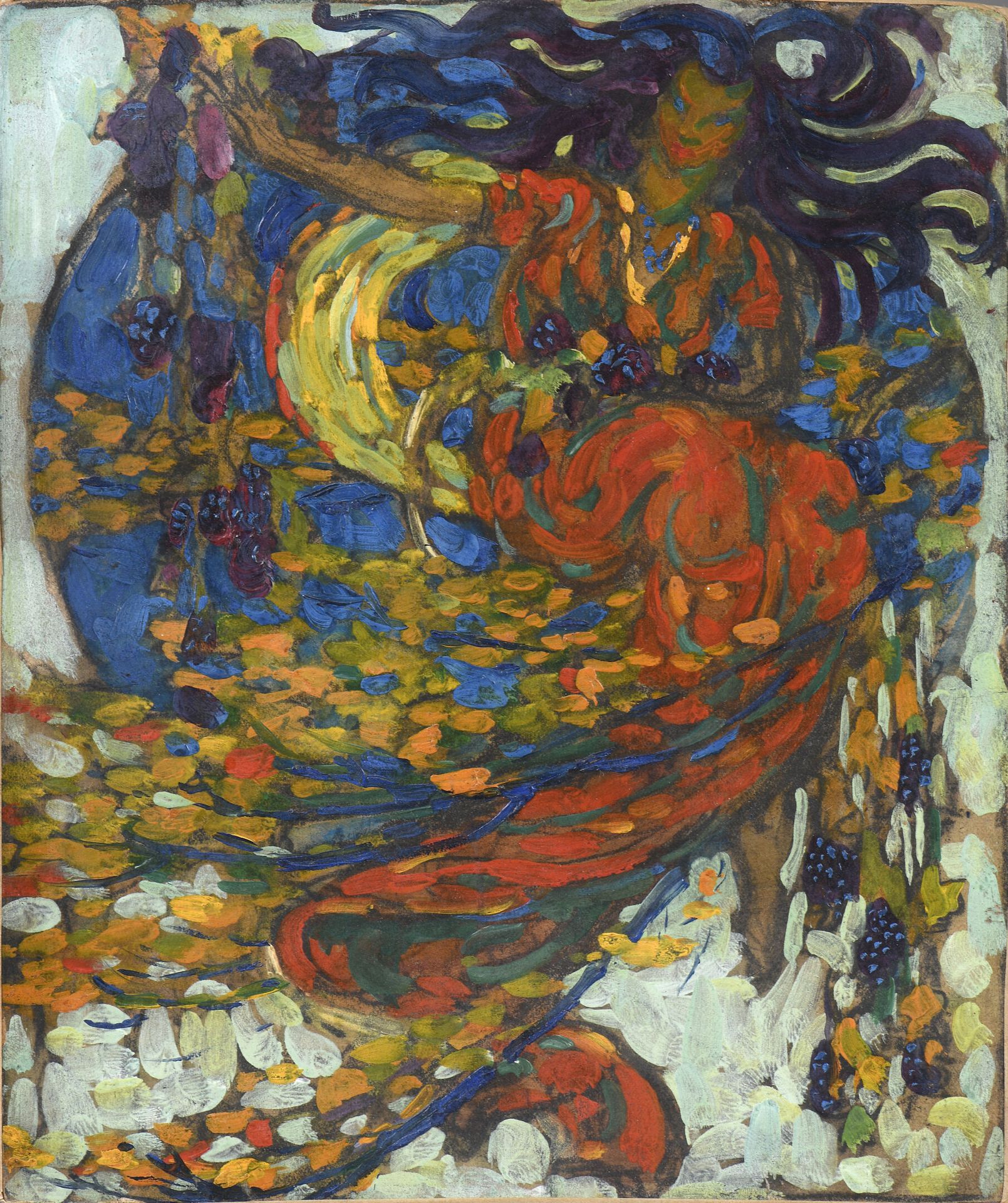 Null Frantisek KUPKA (1871-1957)
Allegorie des Herbstes 
Öl auf Karton, maroufli&hellip;
