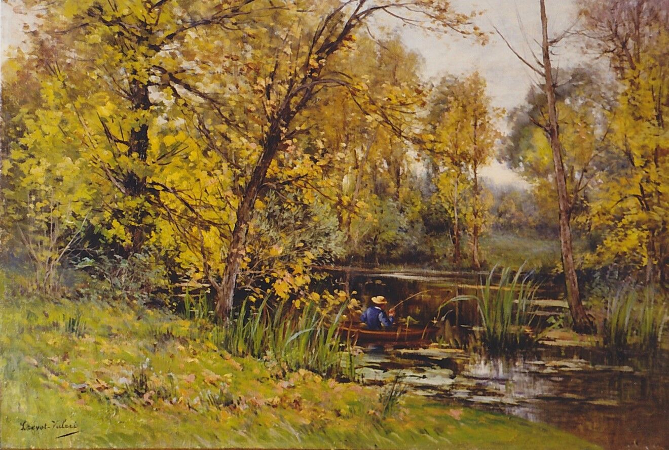 Null Auguste PRÉVOT-VALERI (1857-1930)
L'étang
Huile sur toile, signé en bas à g&hellip;