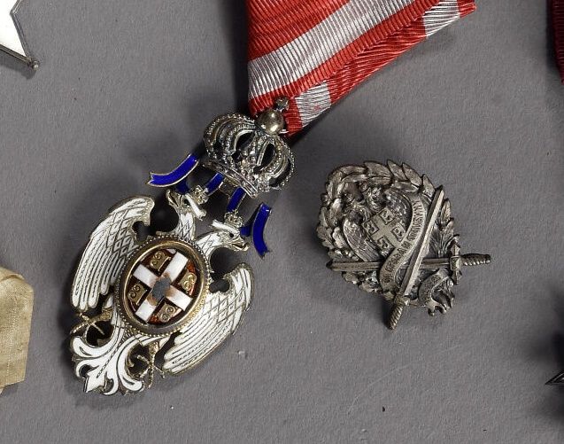 Null SERBIE
Ordre de l'Aigle Blanc (fondé en 1883).
Bijou de 5e classe (chevalie&hellip;