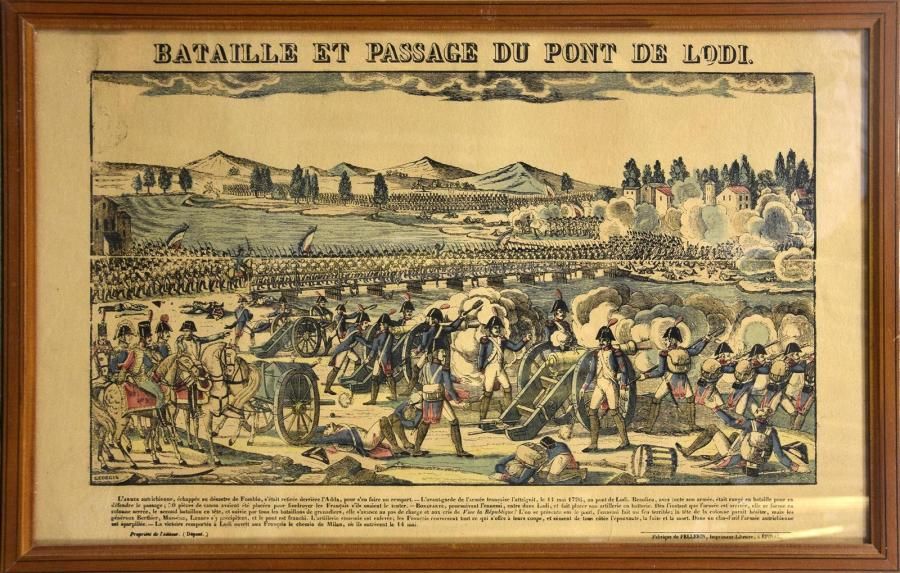 Null [EMPIRE] Batailles napoléoniennes - Bataille de Tudela. Gravure à l'aquatin&hellip;