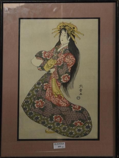 Null Ogata Gekkô (1859-1920)
Lot de deux estampes encadrées
H. 24 cm L. 35 cm ( &hellip;