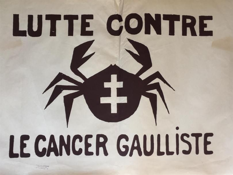 Null "Lutte contre le cancer gaulliste"

Sérigraphie monochrome sur papier bistr&hellip;