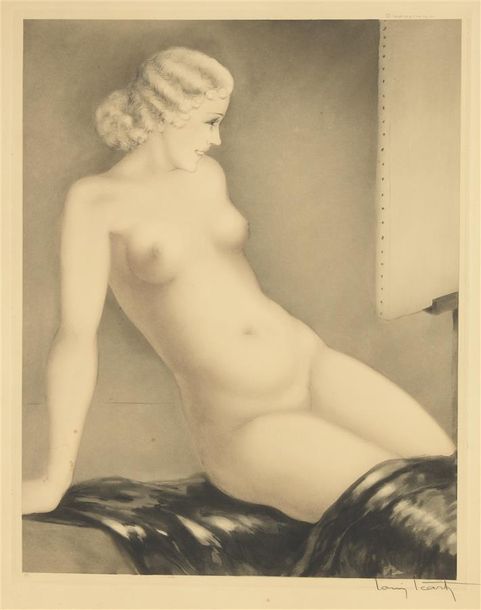 Null Louis ICART (1888-1950) Modèle I (My Modèle), oeuvre conçue en 1933 Pointe &hellip;