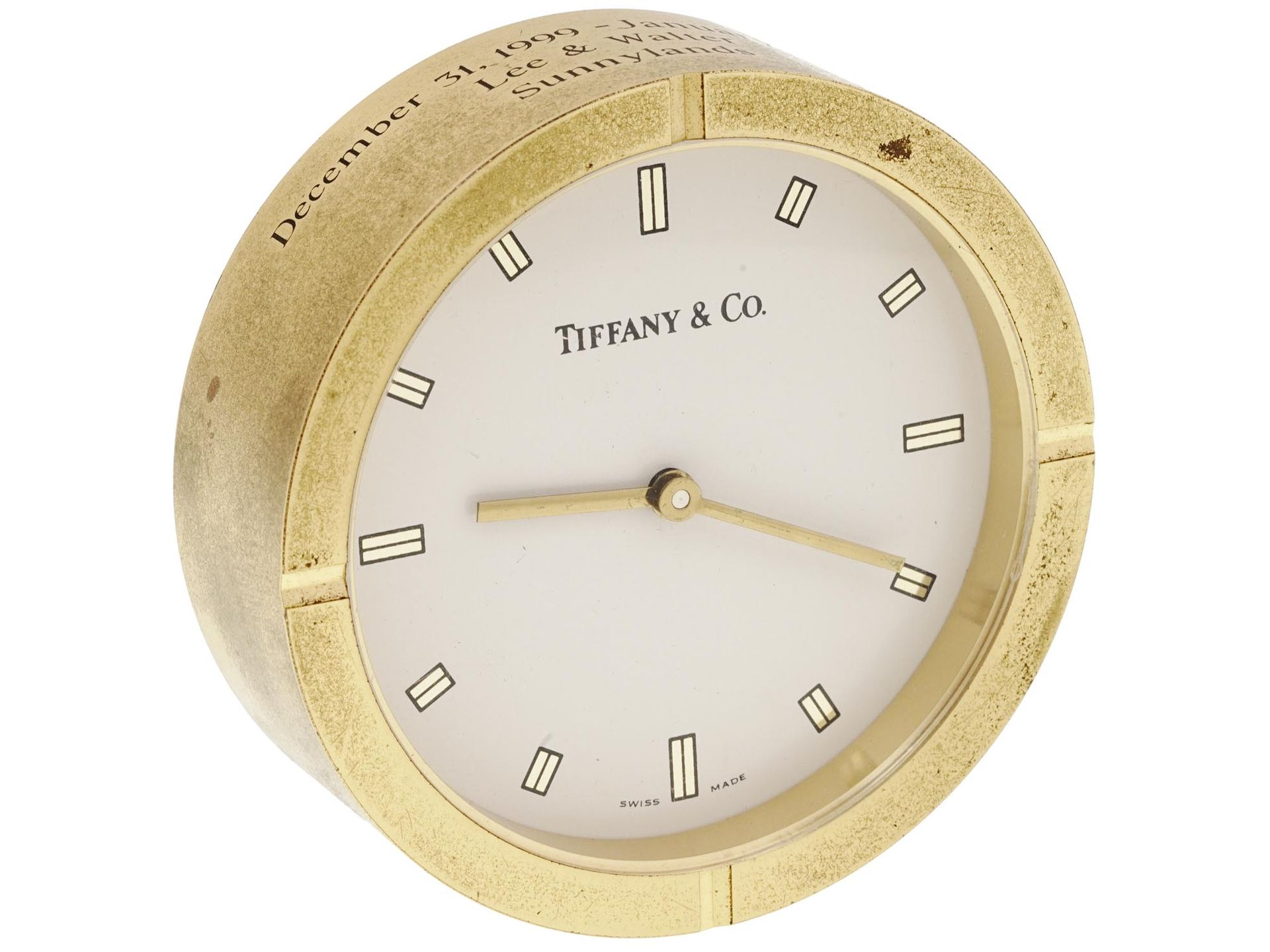 Orologio da tavolo vintage Tiffany and Co. In ottone, di…