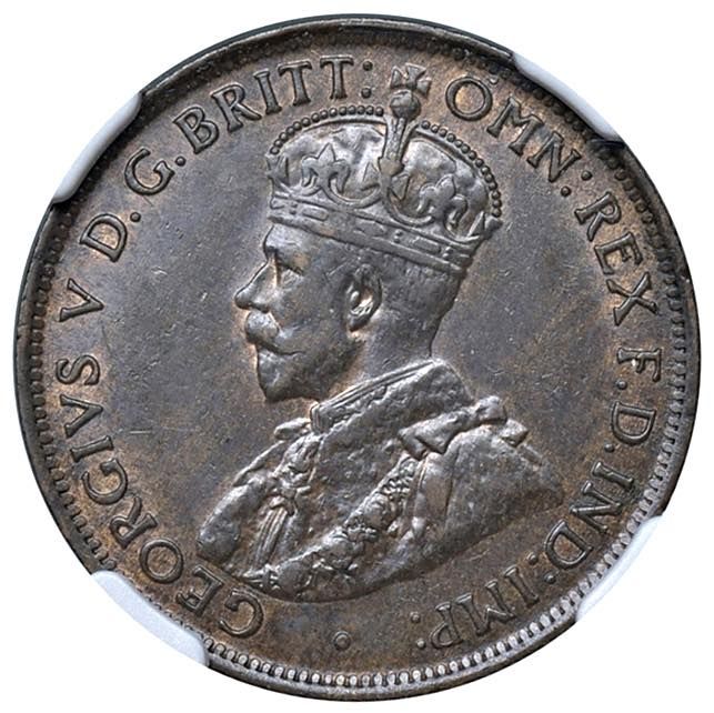 Foreign coins AUSTRALIEN Georg V. (1910-1936) Halfpenny 1911 - KM 22 CU In Platt&hellip;