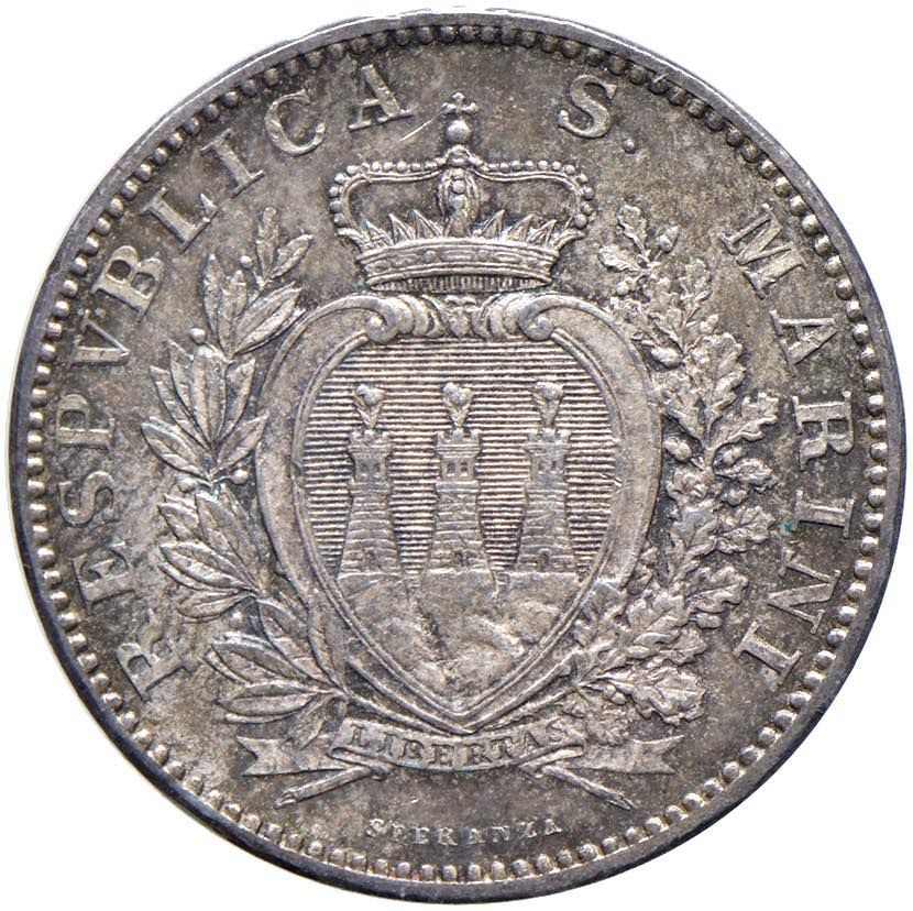Foreign coins SAN MARINO Monnaie ancienne (1864-1938) 2 Lires 1906 - Gig. 26 AG &hellip;