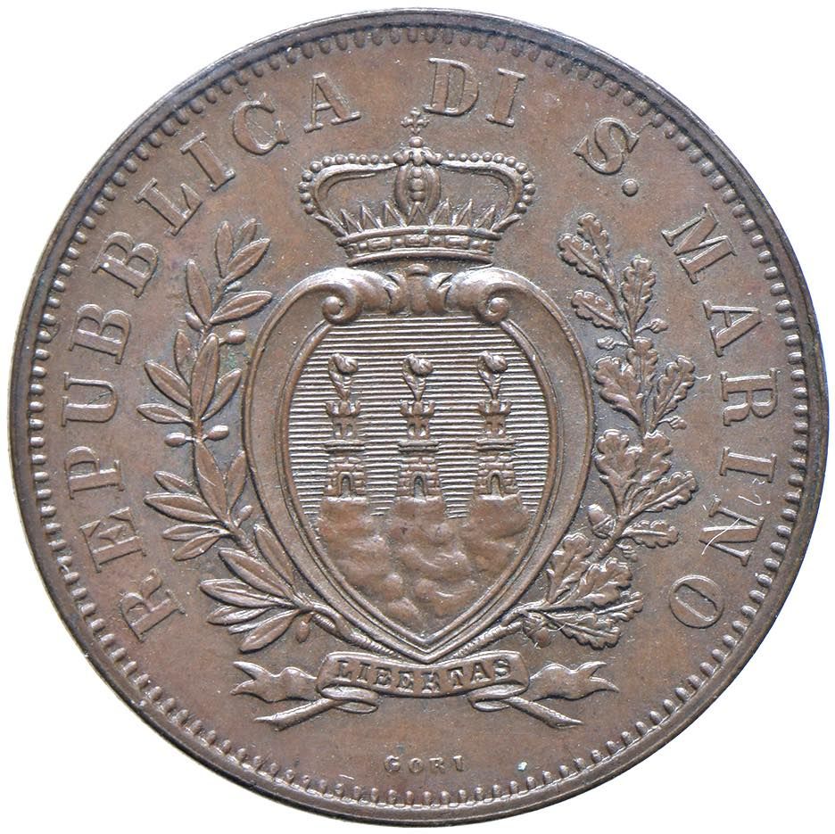 Foreign coins SAN MARINO Monnaie ancienne (1864-1938) 10 cents 1893 - Gig. 31 CU&hellip;