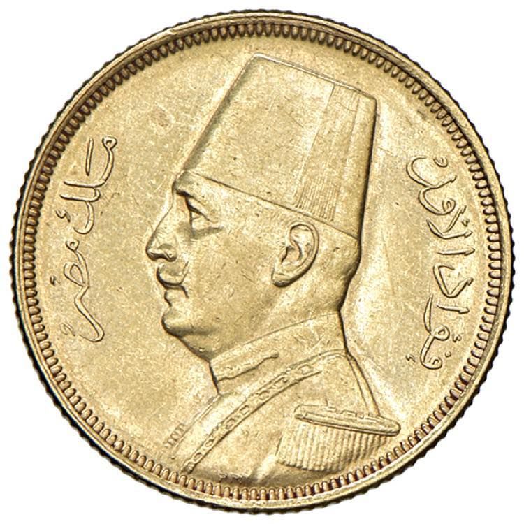 Foreign coins EGIPTO Faud I (1922-1936) 50 Placas 1930 - KM 353 AU (g 4.23) Marc&hellip;