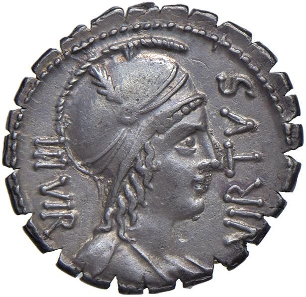 Ancient coins GENS AQUILIA Manius Aquilius (71 v. Chr.) Geld - Crawford 401/1 AG&hellip;