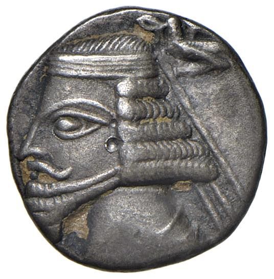 Ancient coins PARTHIA Phraates IV (ca. 28-2 v. Chr.) Drachme - Büste l. - R/ Bog&hellip;