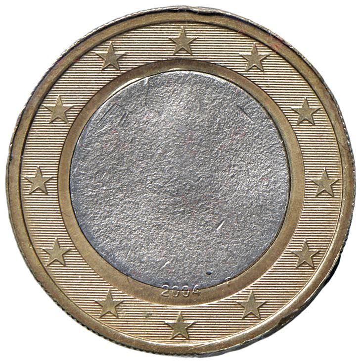 Foreign coins ALLEMAGNE 1 Euro 2004 F - CU/NI Pièce centrale non conforme, évalu&hellip;