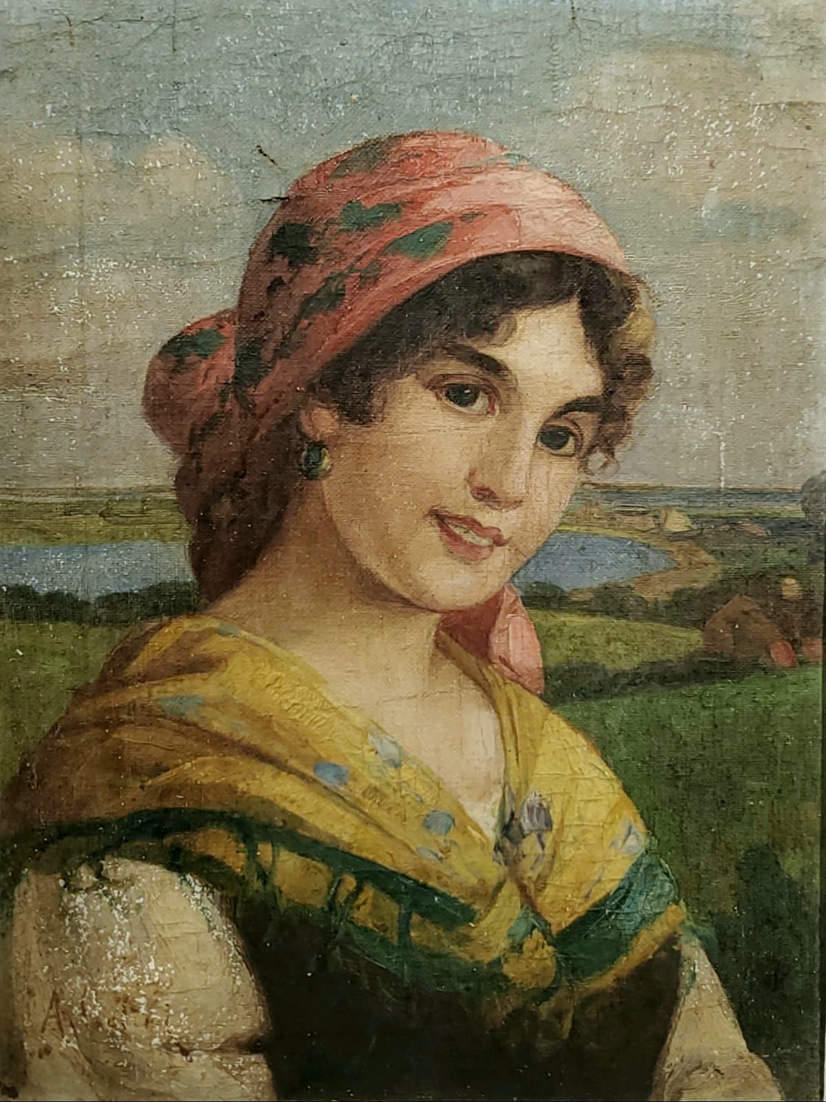 Null Italian School

early 20th century

Portrait of a girl in traditional costu&hellip;