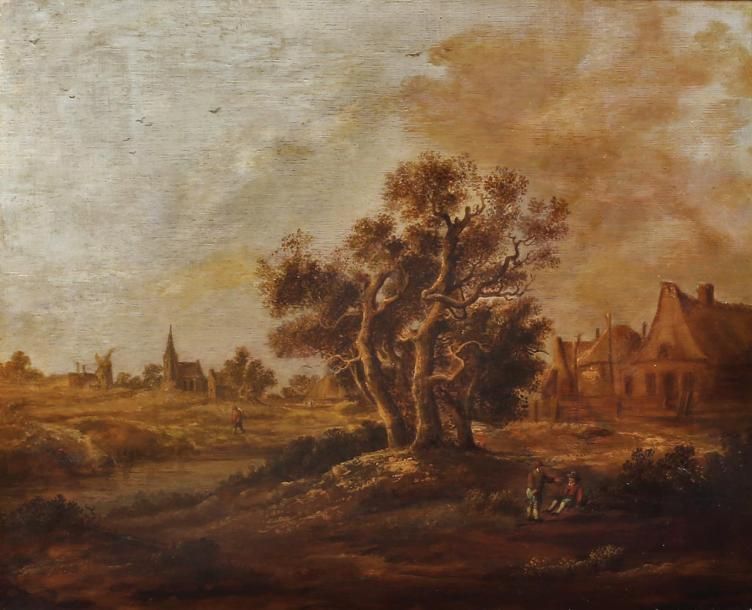 Dutch School 19th-20th century * Landscape
oil on panel
42 x 52 cm (16 x 20 in.)&hellip;