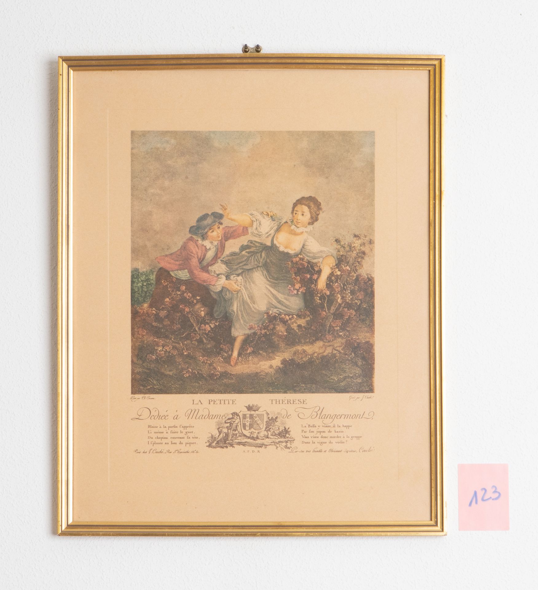 The little Therese dedicated to Madame DE BLANGERON. APD…