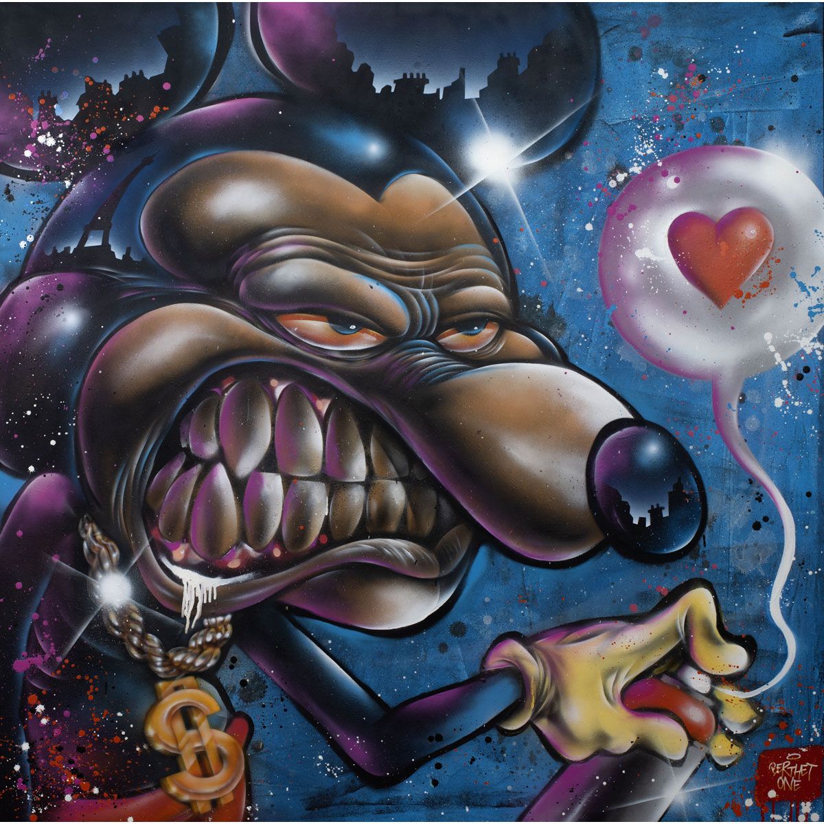 Null BERTHET ONE, French, born in 1976

Dirty Mickey, No date

Aerosol can

Sign&hellip;