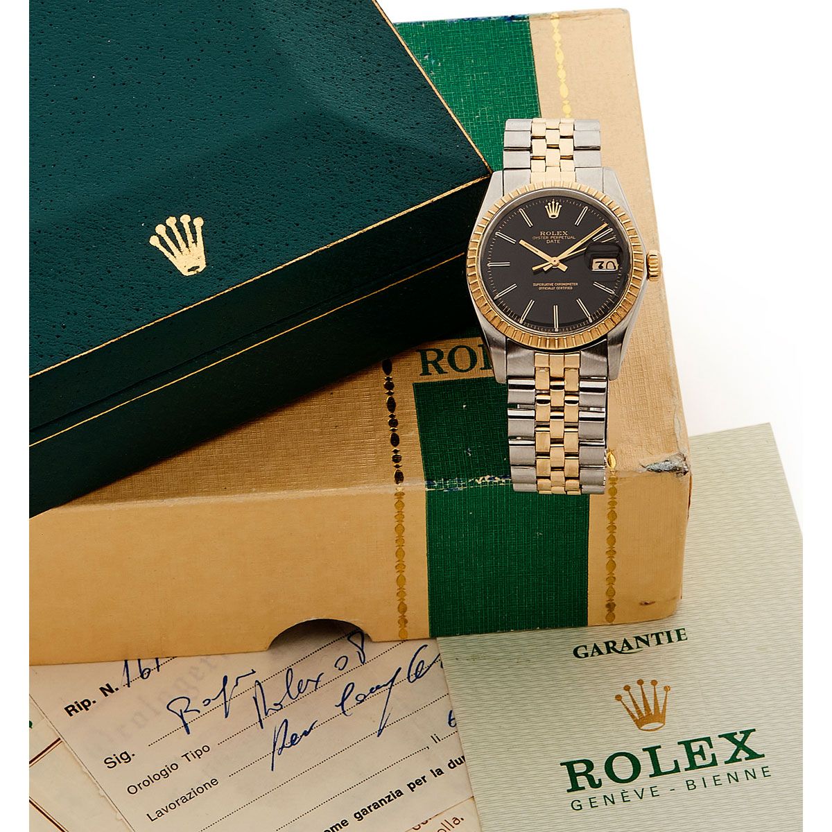 Null Rolex, Oyster Date, ref 1505, n° 3712xxx, um 1975


Eine schöne Gold- und S&hellip;