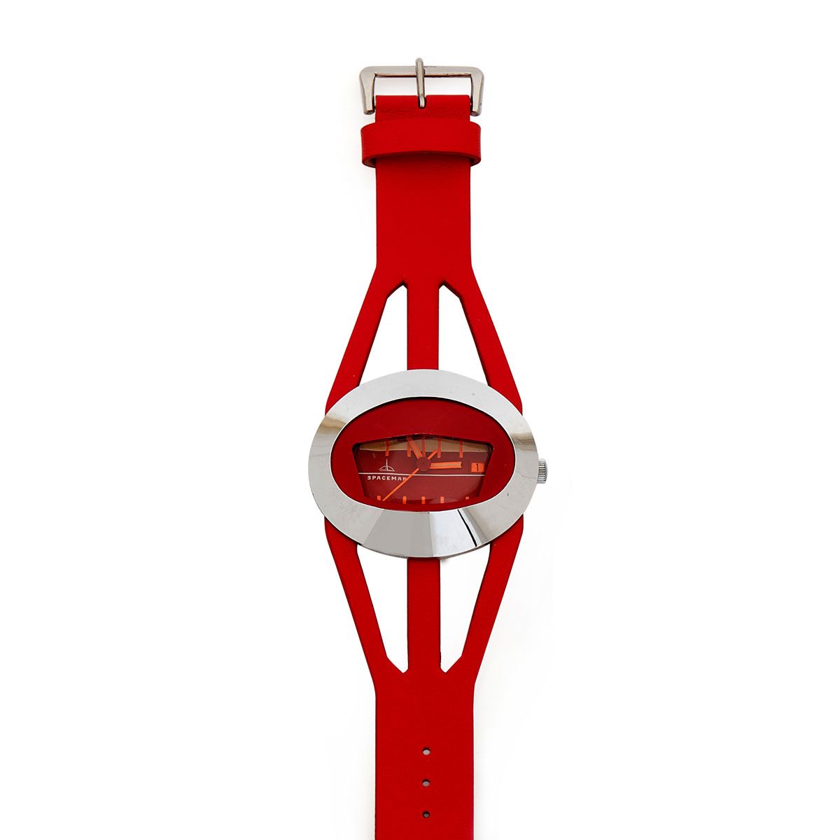 Null Spaceman, red dial, day/date at 3 o'clock Mechanical movement with manual w&hellip;