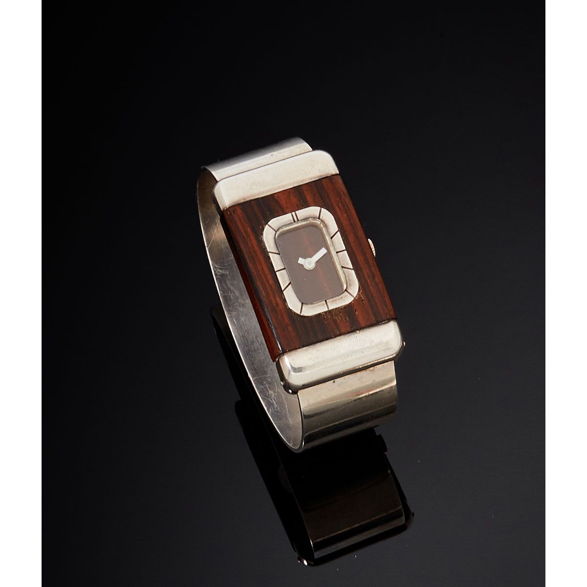 Null Lanvin, Paris, circa 1970.

A rare and original rectangular lady's watch in&hellip;
