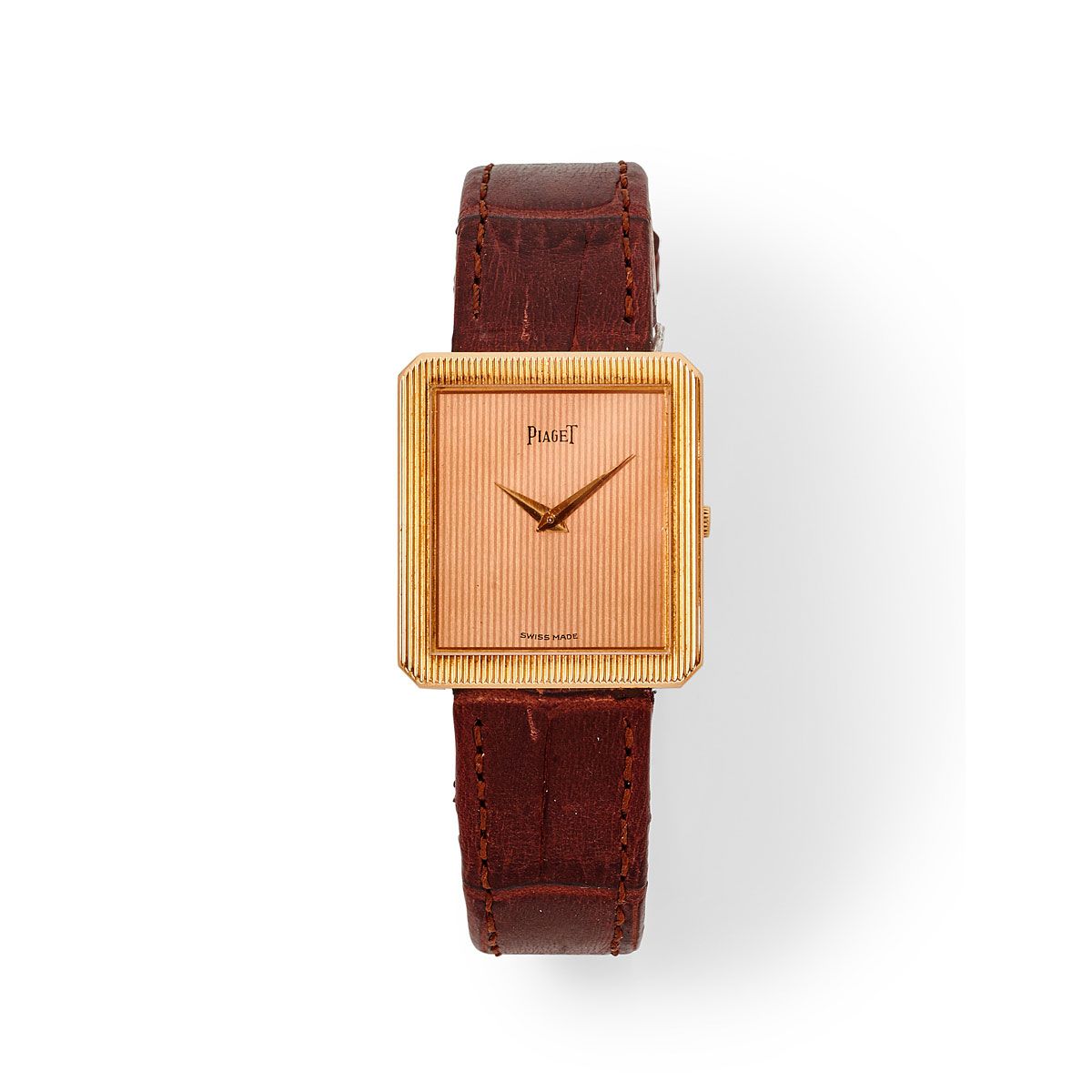 Null Piaget, Ref. 9154, Nº 122757, alrededor de 1975.

Un fino reloj rectangular&hellip;