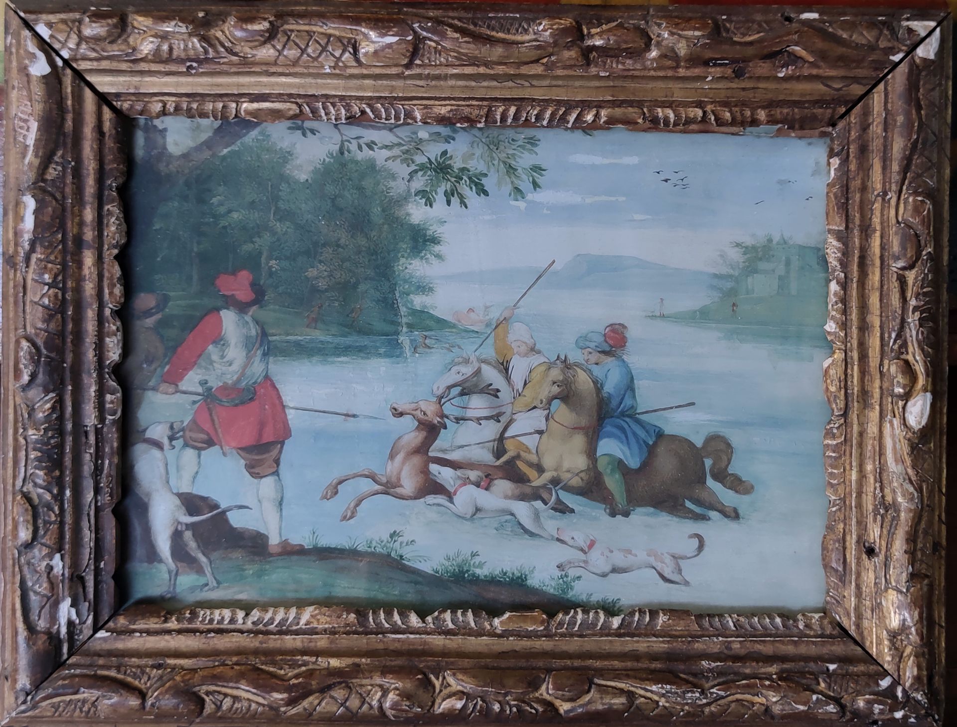 Null ECOLE FRANCAISE XIXeme siècle

La chasse au cerf

Gouache 14 x 20 cm