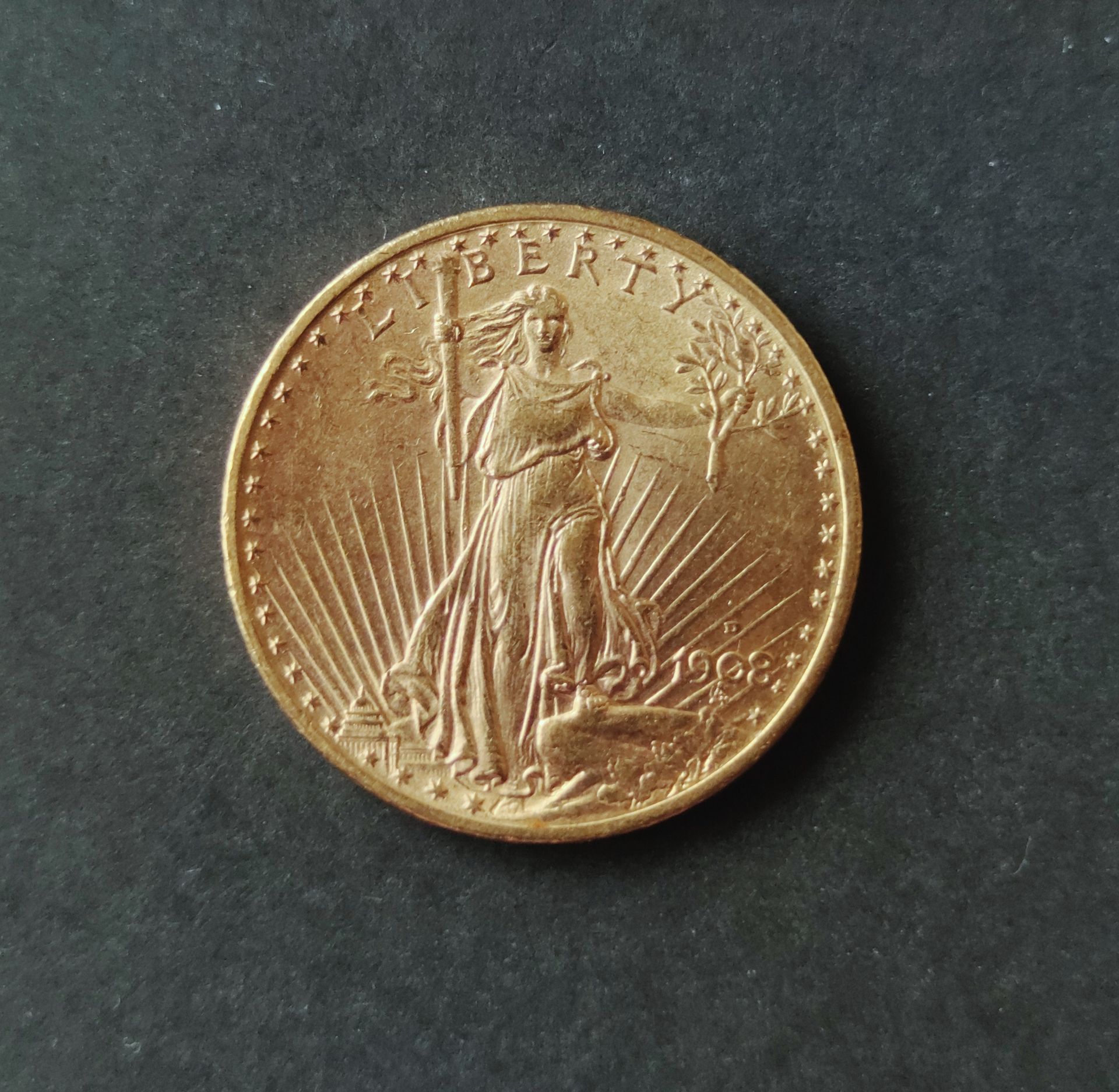 Null 
20 DOLLAR PIECE, oro, Saint Gaudens, 1903, zecca: Denver Peso: 33,3 g

SPE&hellip;