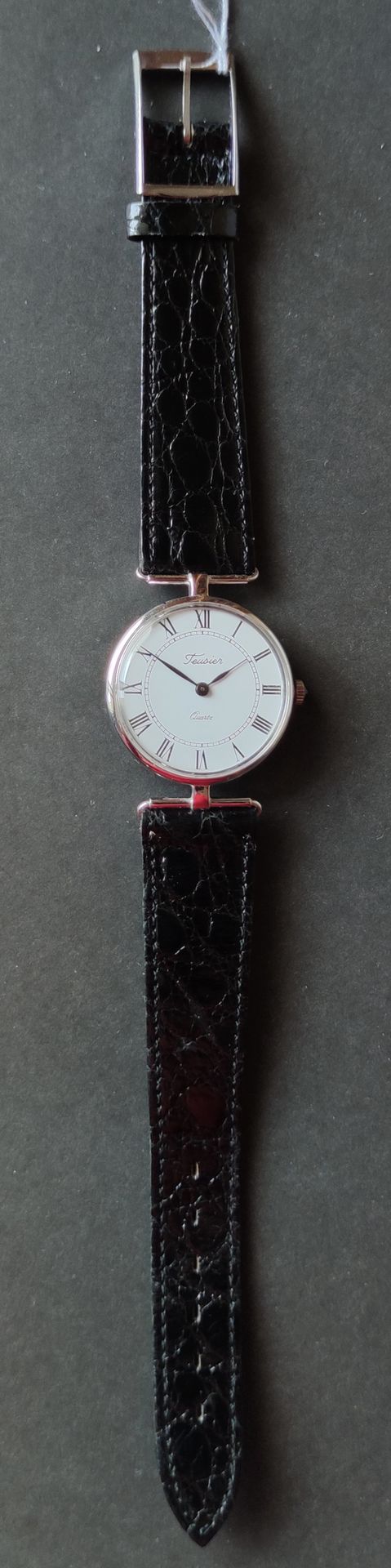 Null Reloj de pulsera, caja redonda de oro blanco 750°/00, con accesorios, corre&hellip;