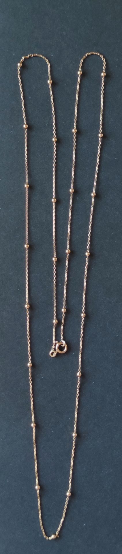 Null Hals- und Handgelenkskette aus 750°/00 Gelbgold mit Kugelmotiv Gewicht: 5,8&hellip;