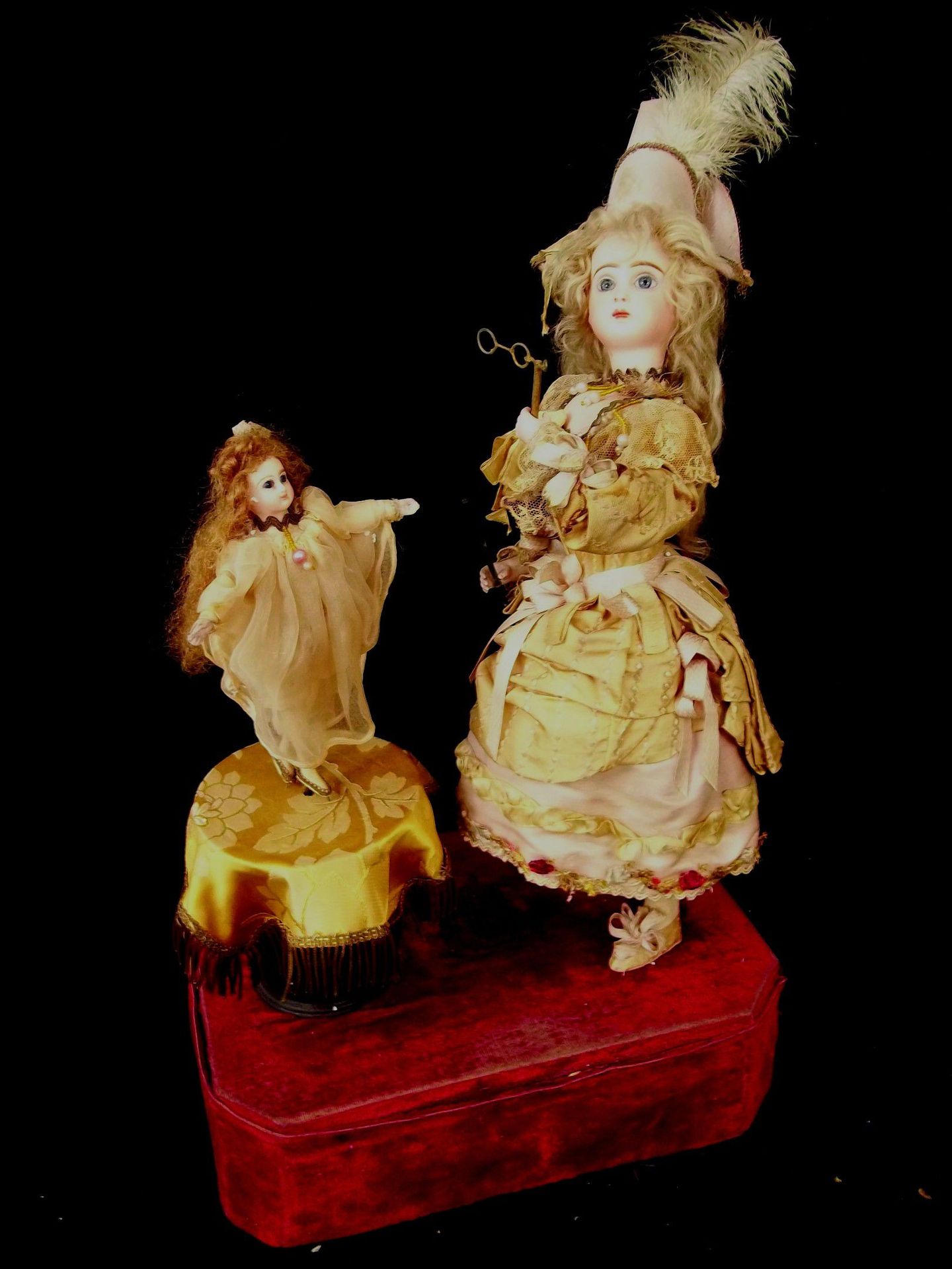 Null 
La leçon de Danse，来自ROULLET-DECAMPS的法国音乐室自动机，有两个娃娃，头部是JUMEAU制造的铸造饼干，闭着嘴，固定&hellip;
