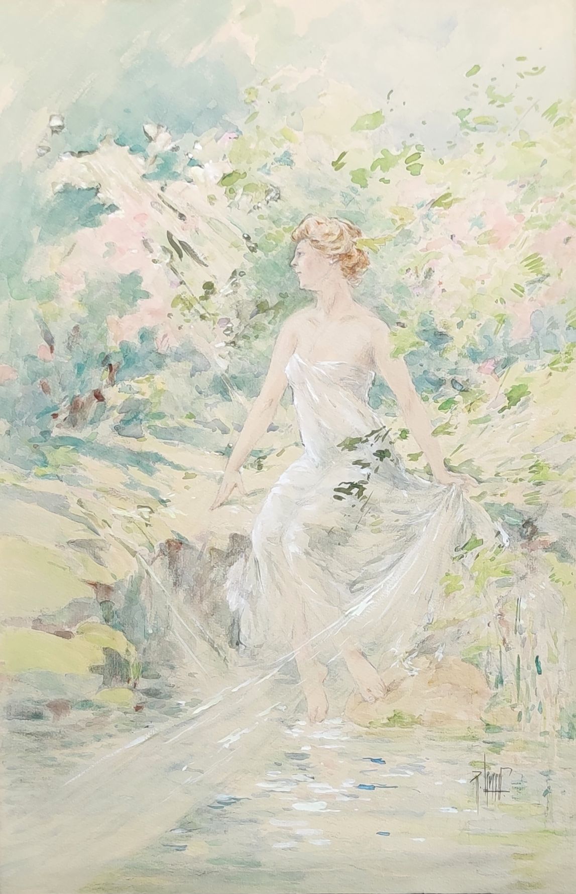 Null 
René LEVERD (1872-1938)



Bather with muslin drape in an undergrowth.

Wa&hellip;