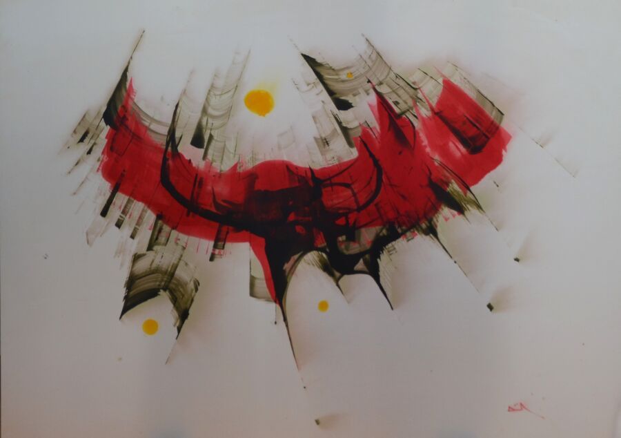 Null 杜米尼尔-弗兰克(1933-2014)

"作品213，1974年。

右下角有签名、背面有标题的铝箔画

80 x 111,