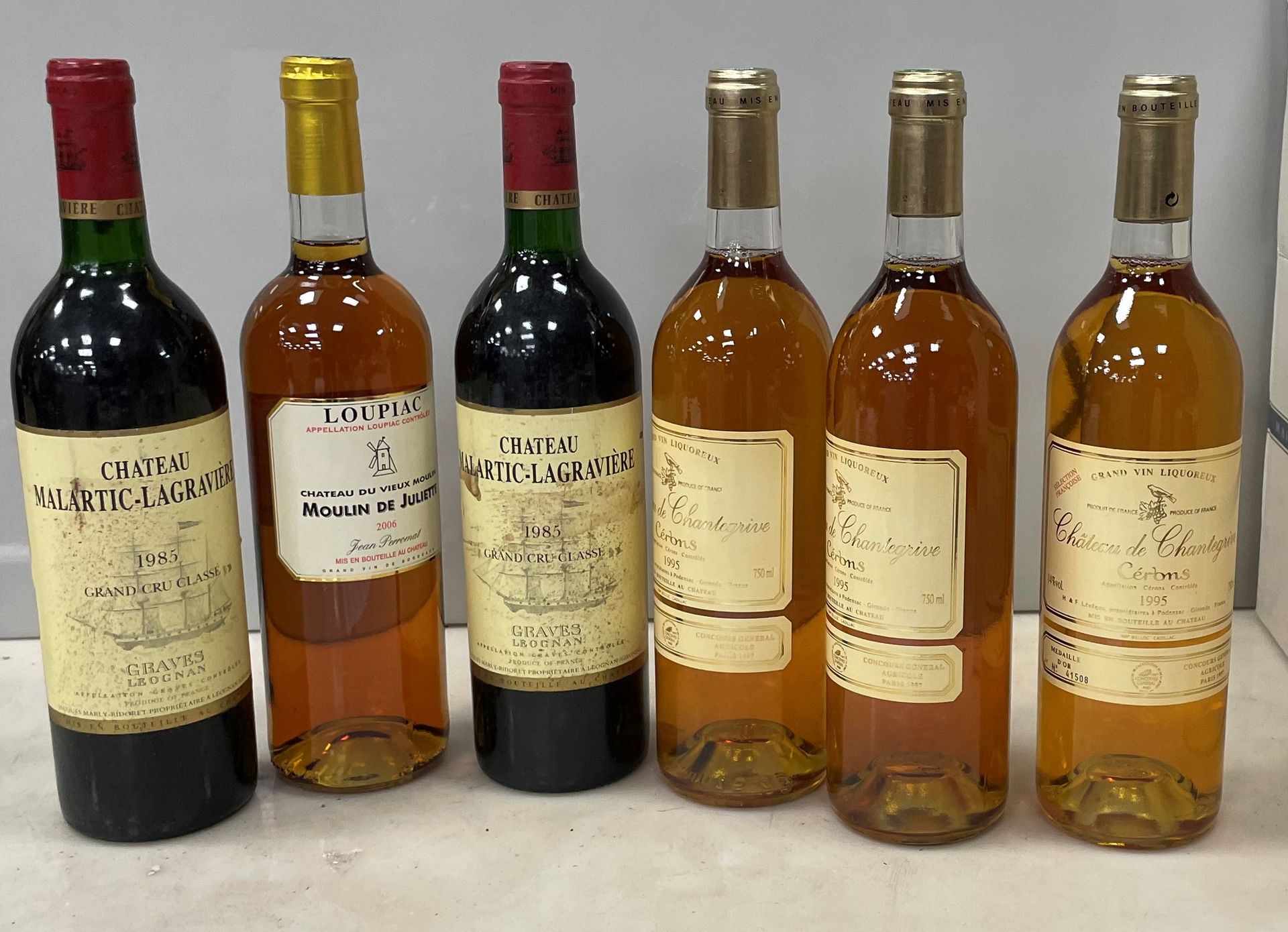 Null 6 BOUT 2 CHT MALARTIC LAGRAVIERES 1985, 3 CHT DE CHANTEGRIVE CERONS 1995, 1&hellip;