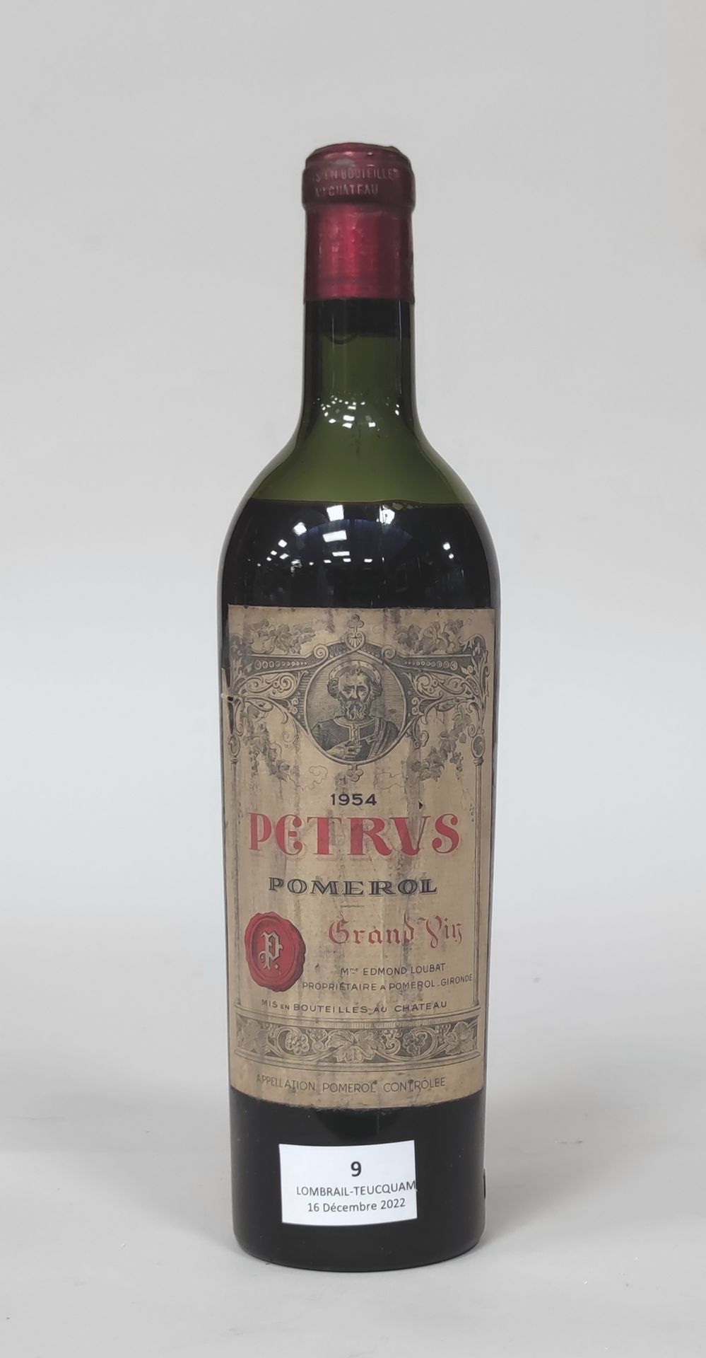 Null 1 BOUT CHT PETRUS 1954 (gros demi épaule (etiquette passée petite déchirure&hellip;