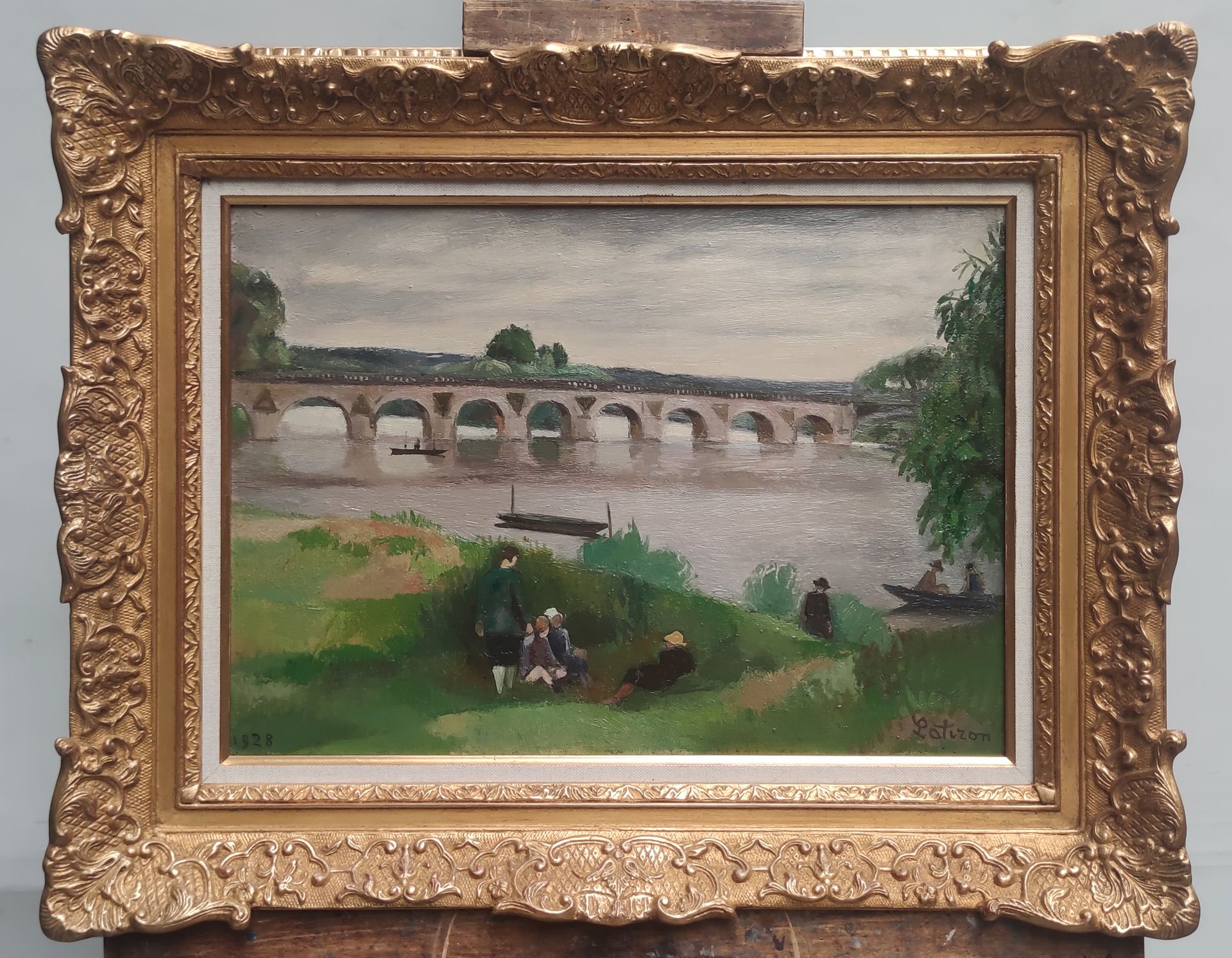 Null 
罗伯特-洛特朗(1886-1966)

塞纳河畔的午后

布面油画，右下角有签名

33 x 46 厘米