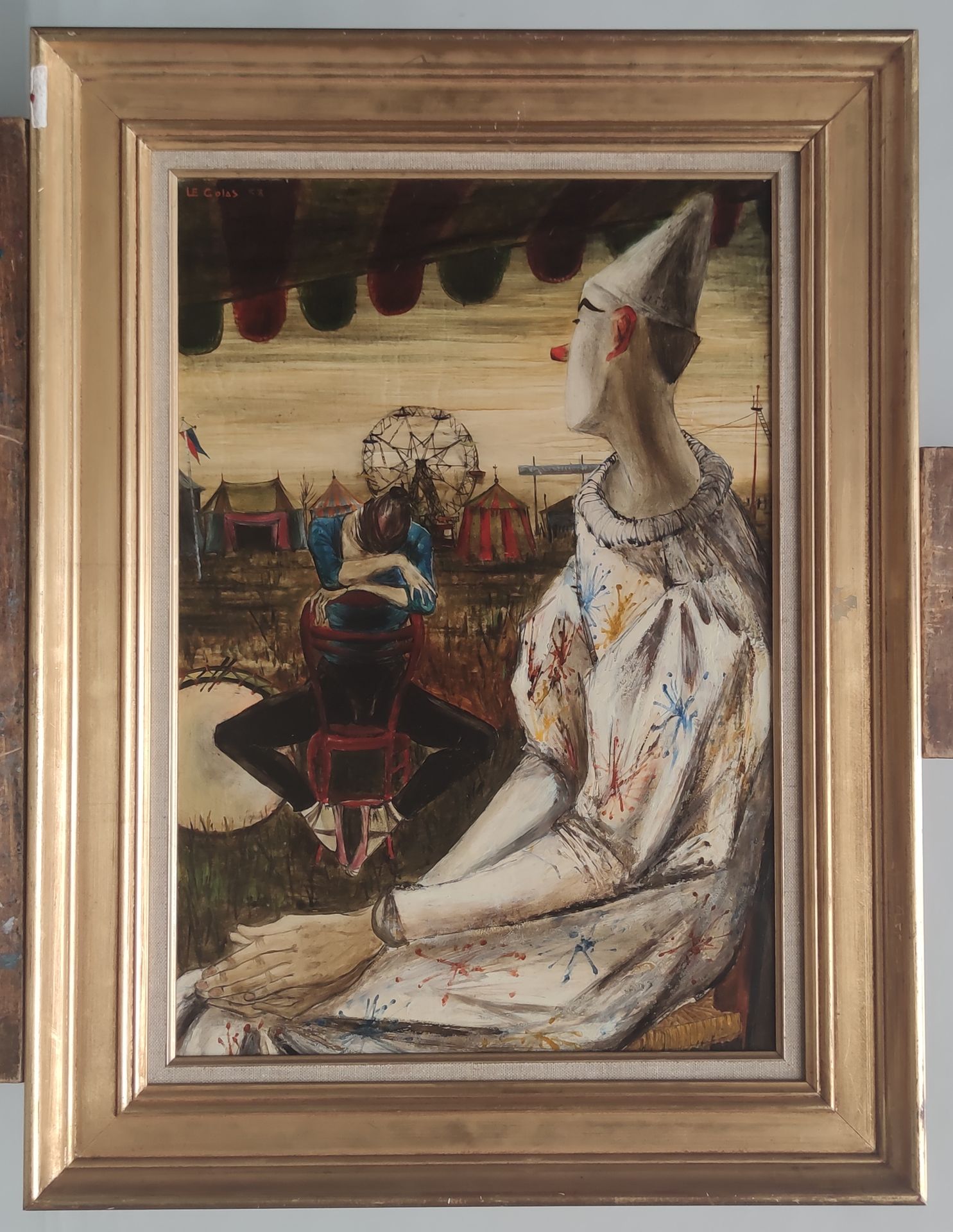 Null Pierre LE COLAS (1930)
Le clown blanc, 1958
Papier marouflé sur toile signé&hellip;