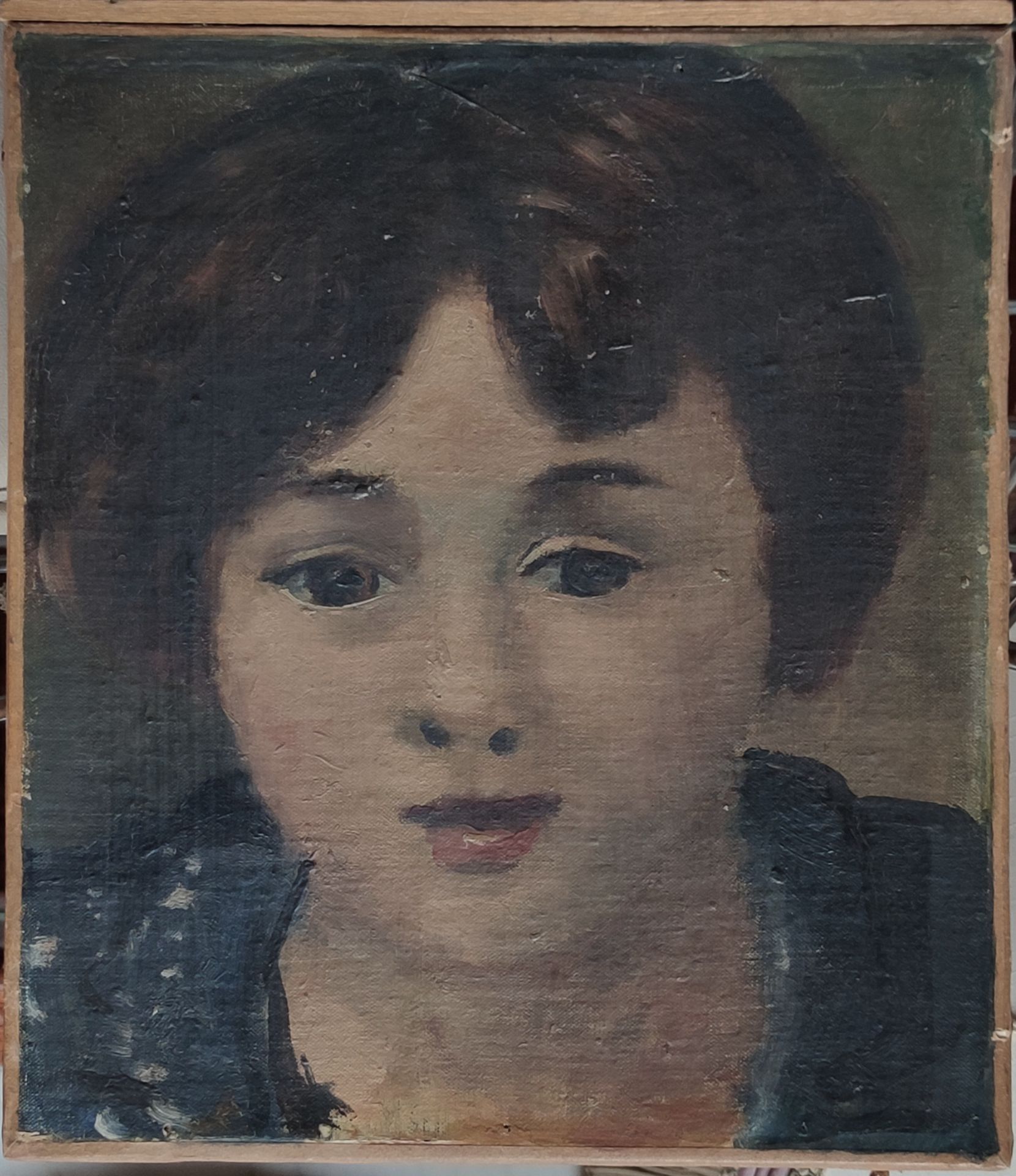 Null 
安德烈-德兰 (1880 - 1954)

一个女人的画像

布面油画，无签名 24 X 21.2 cm

(衬里)

德兰夫人签发的真实性证书

&hellip;