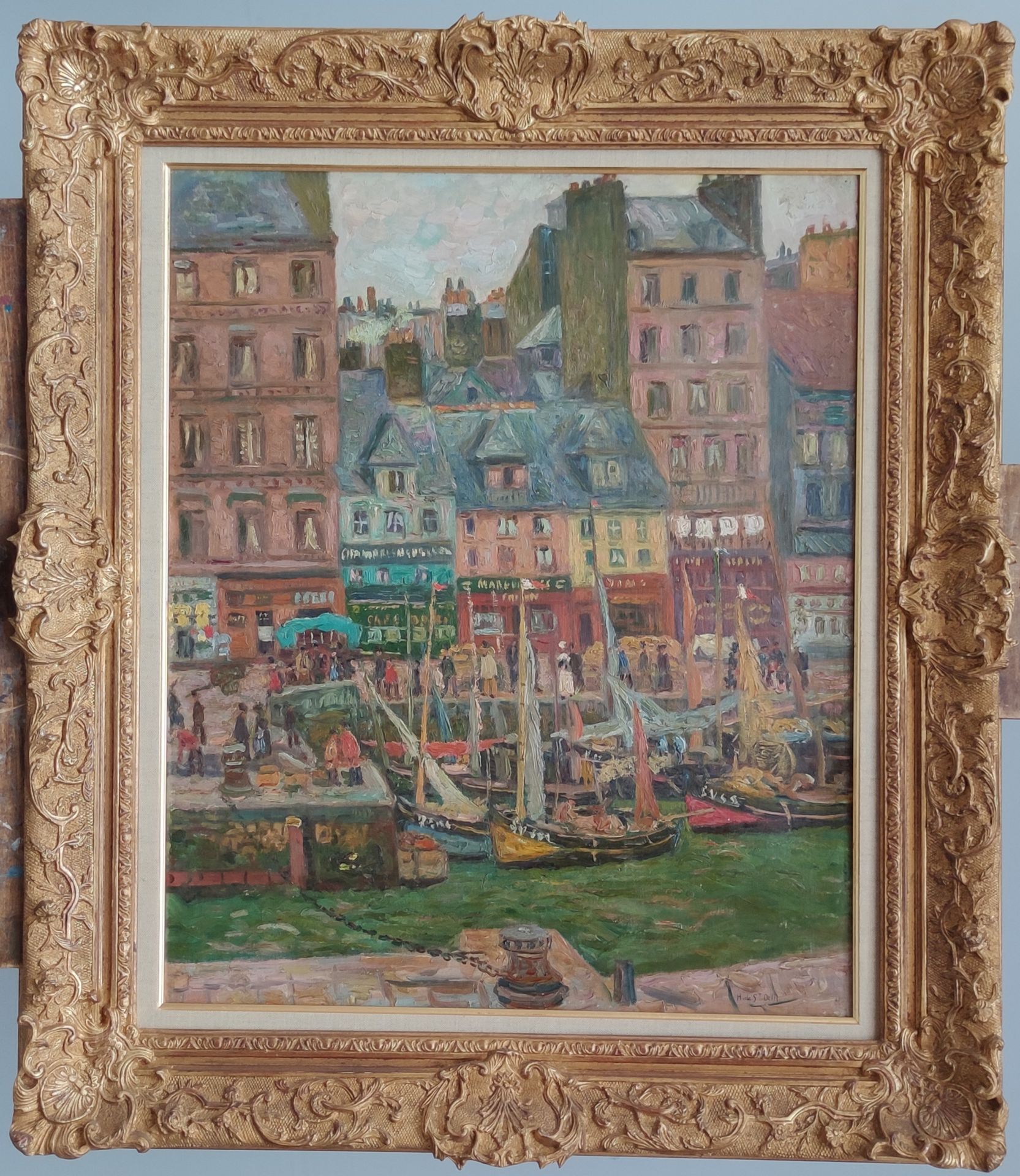 Null 
Henri Liénard DE SAINT-DELIS (1878-1949)

勒阿弗尔的圣母院码头(Quai Notre-Dame)

右下角&hellip;
