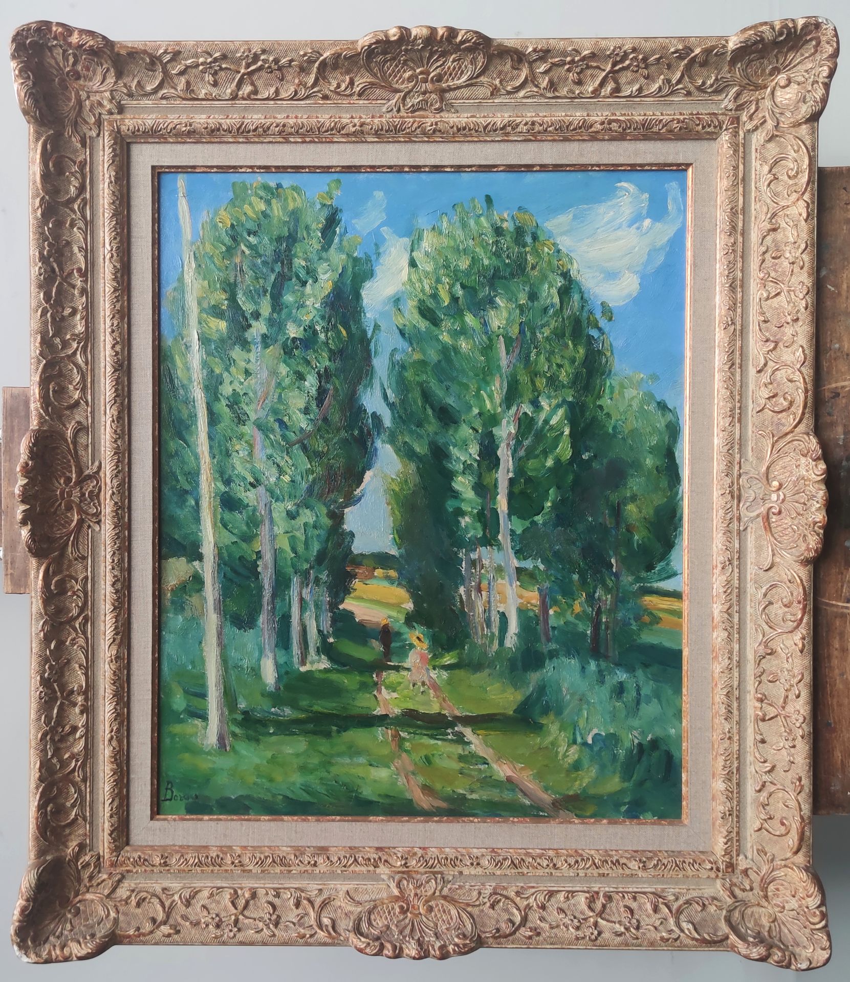 Null 
莱昂纳尔-博尔德(1898-1969)

灌木丛中的步行者

布面油画，左下角有签名

38.5 X 55.35厘米

出处：埃夫勒拍卖会，1990&hellip;
