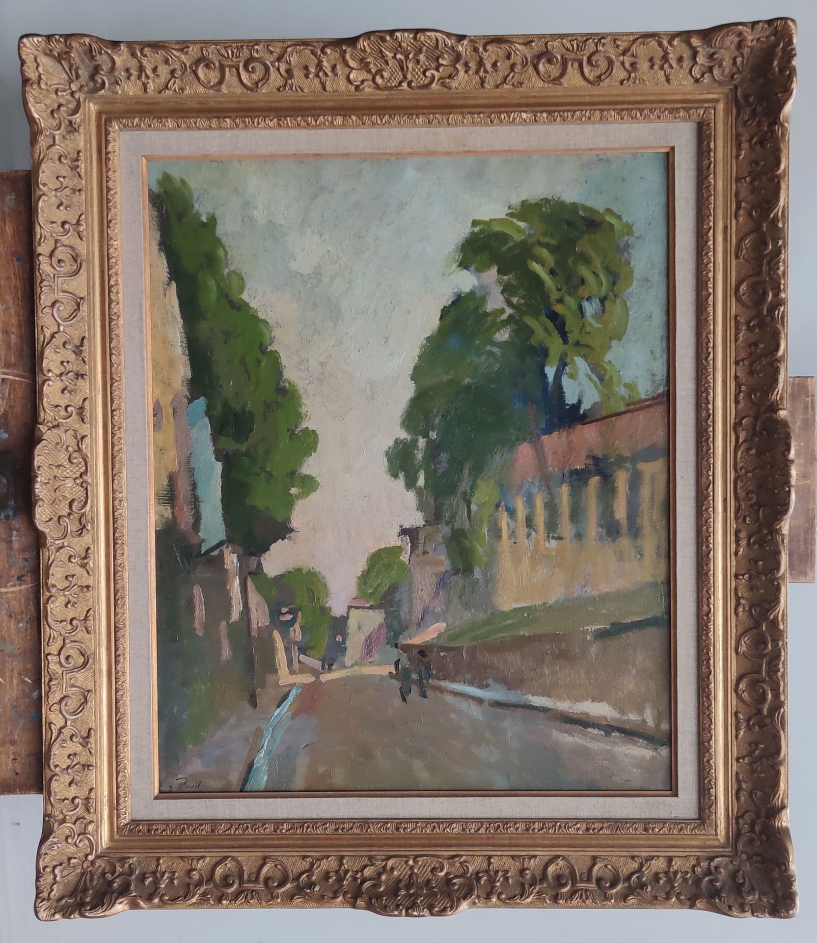 Null 
埃利-阿纳托尔-帕维尔(1873-1948)

街道上的人们

布面油画，左下角有签名

61 X 50厘米（复原）。