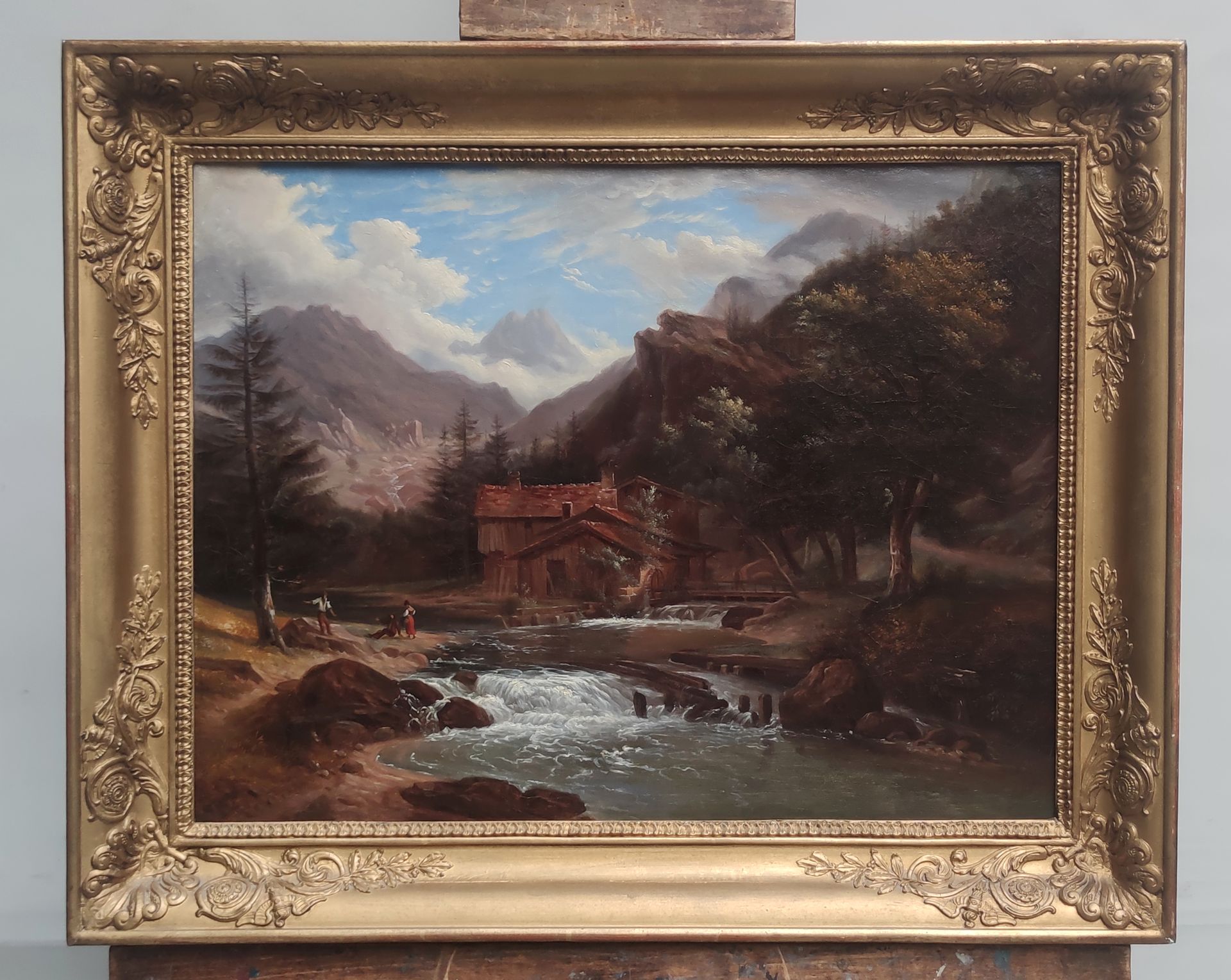 Null 
LACOSTE-RIGAIL Jeune (XIXe siècle)

Vue du Moulin des Vosges 

Huile sur t&hellip;