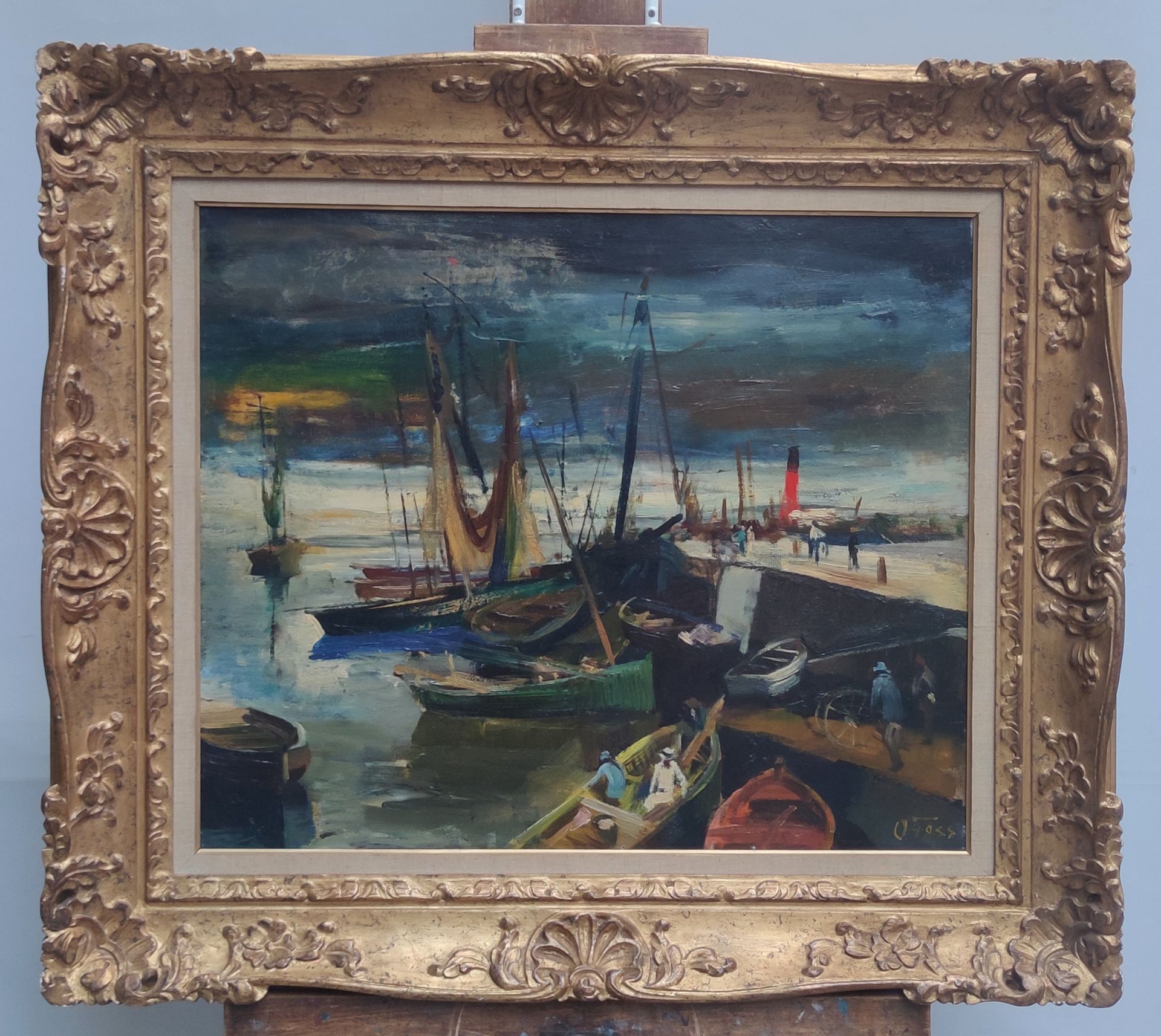 Null Olivier FOSS (1920-2014)
Le port
Huile sur toile signée en bas à droite
54 &hellip;