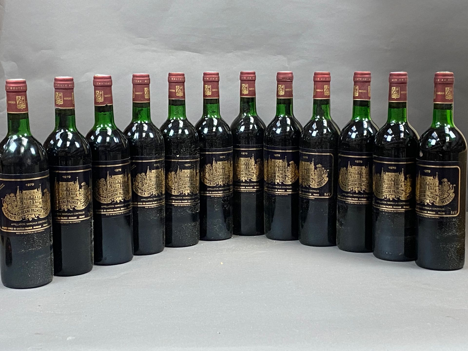 Null 12 botellas Château Palmer 1979 3er GCC Margaux CB ( NTLB)