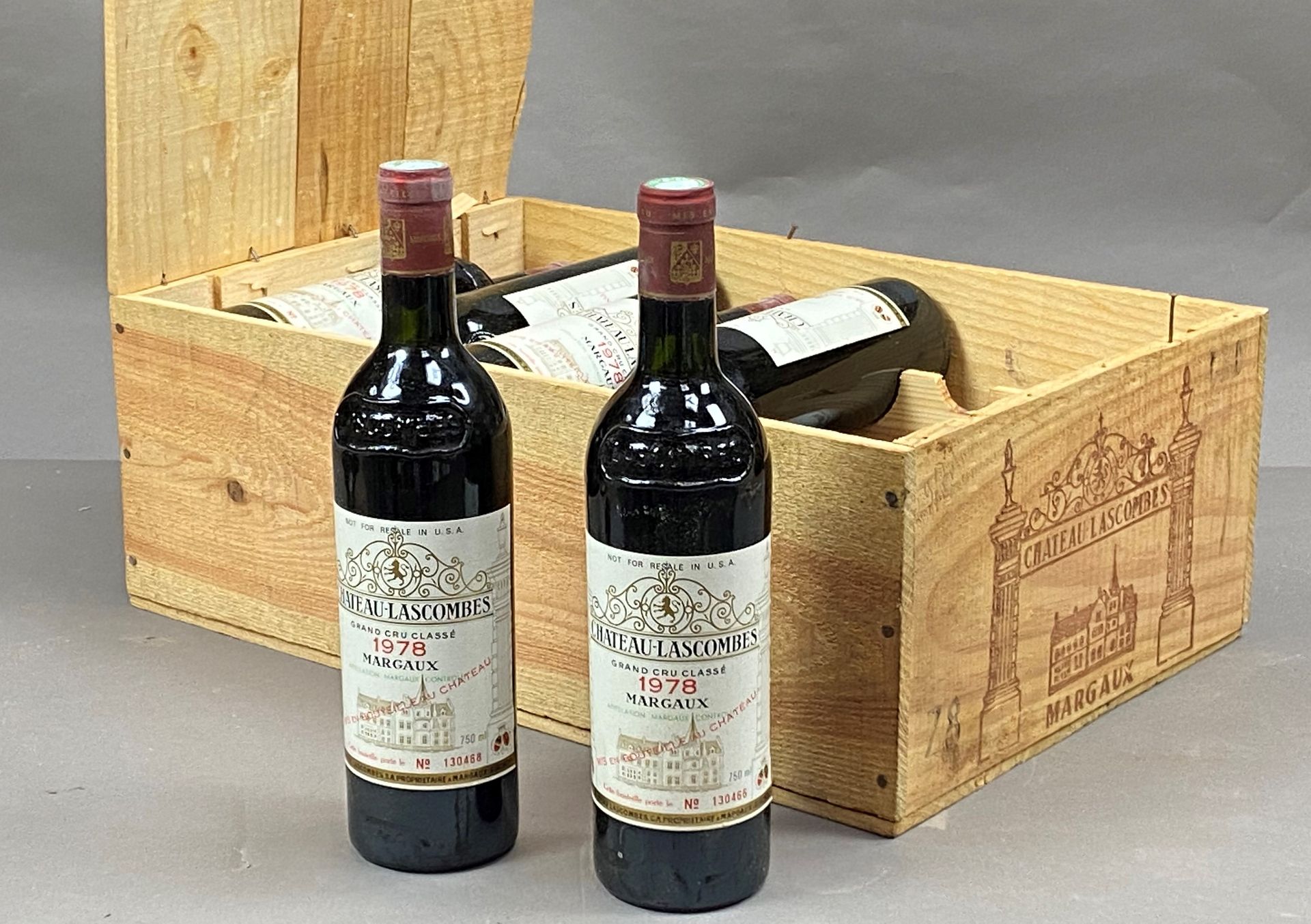 Null 12 bottles Château Lascombes 1978 2nd GCC Margaux CB