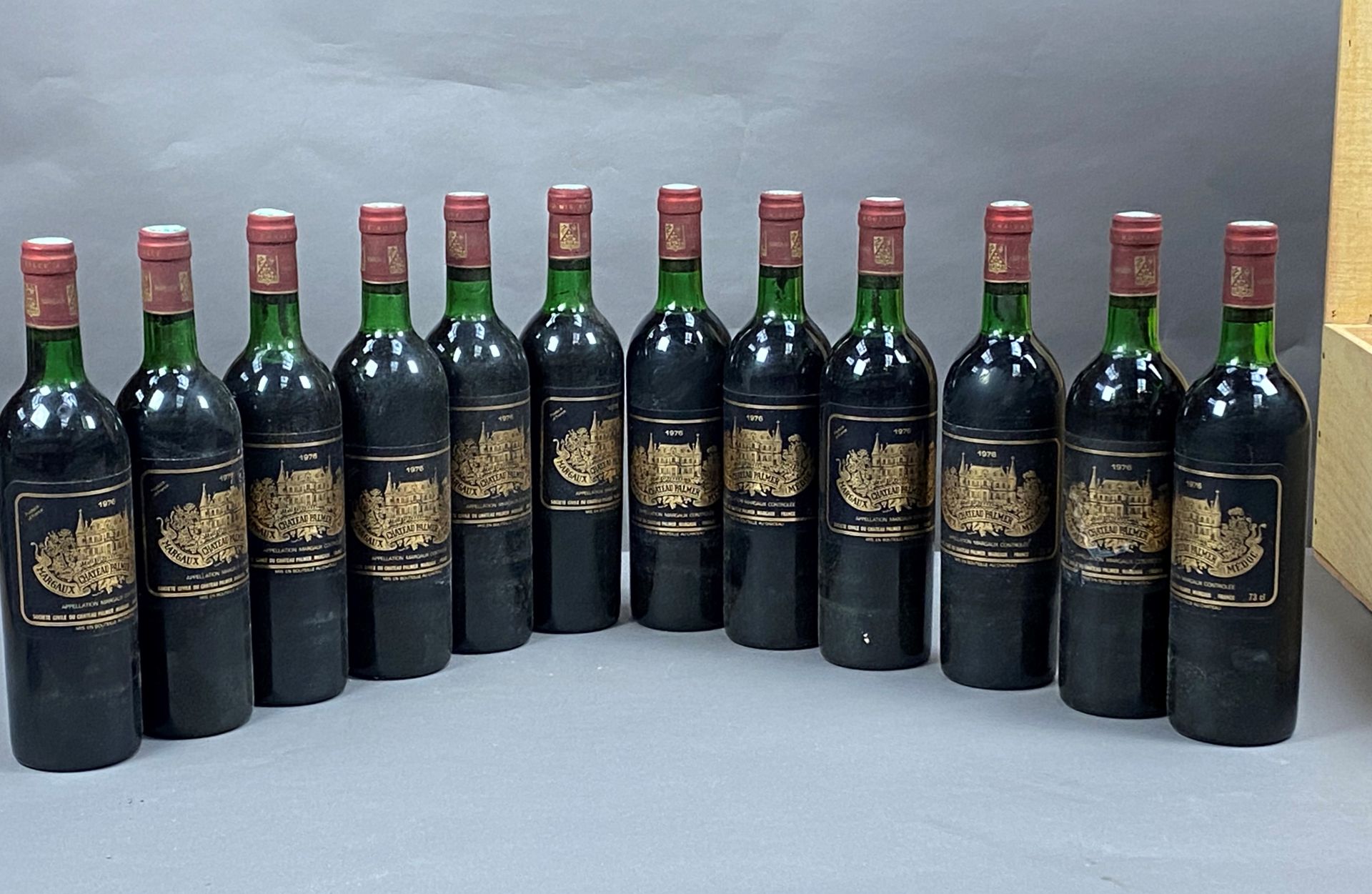 Null 12 Flaschen Château Palmer 1976 3. GCC Margaux CB (BG/NTLB)