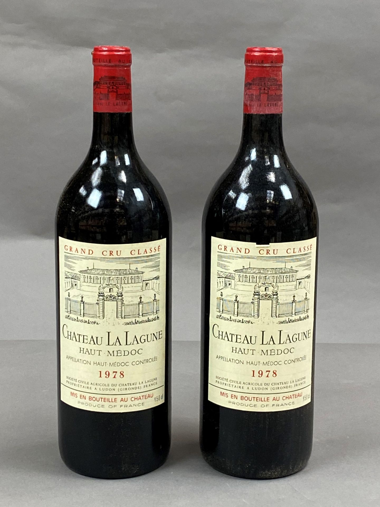 Null 2瓶Chateau La Lagune 1978年GCC Haut-Medoc CB三等奖 (1瓶BG, 1瓶DEP EP)