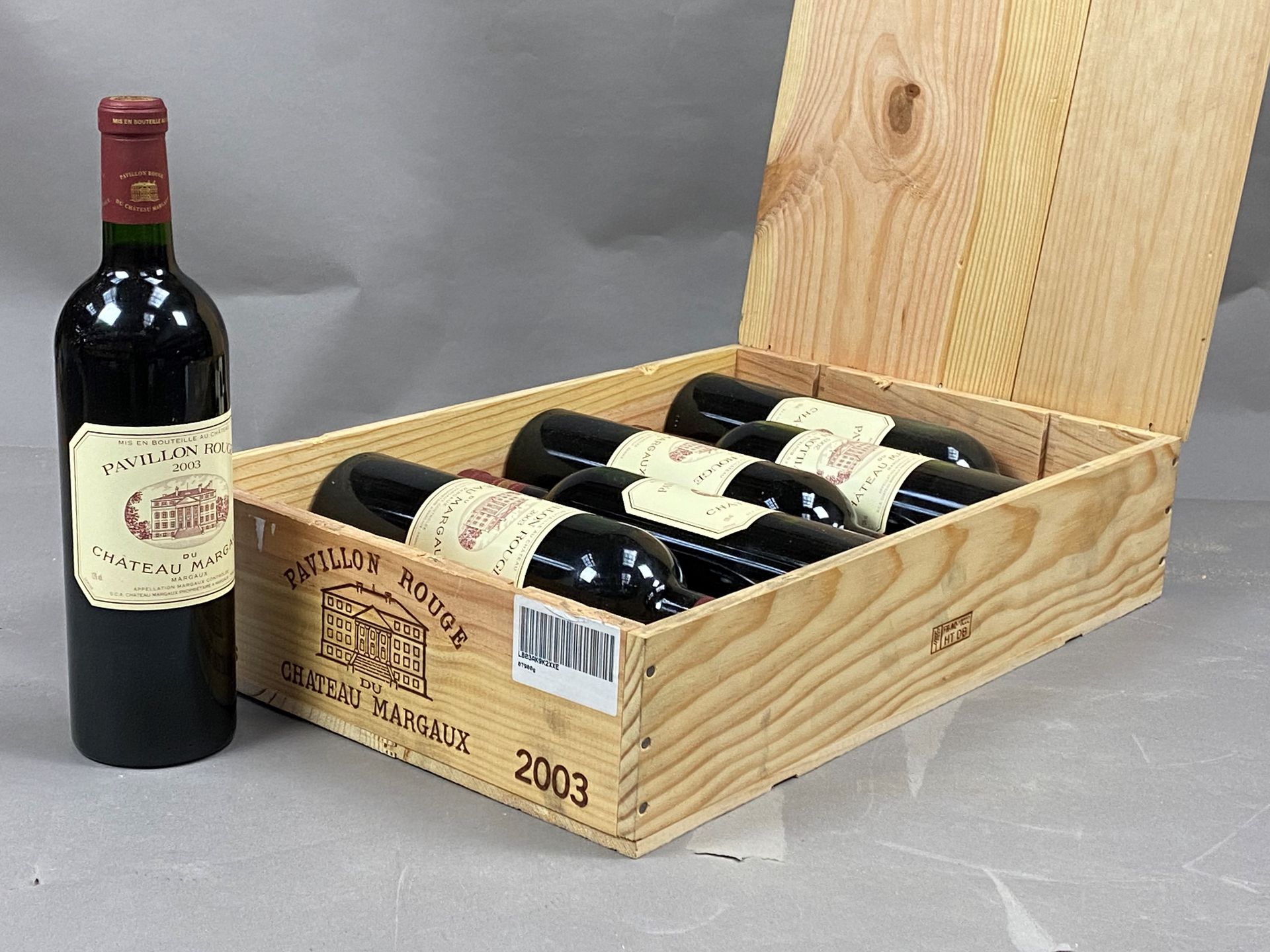 Null 6 bottles Pavillon Rouge 2003 Second wine of Château Margaux CB
