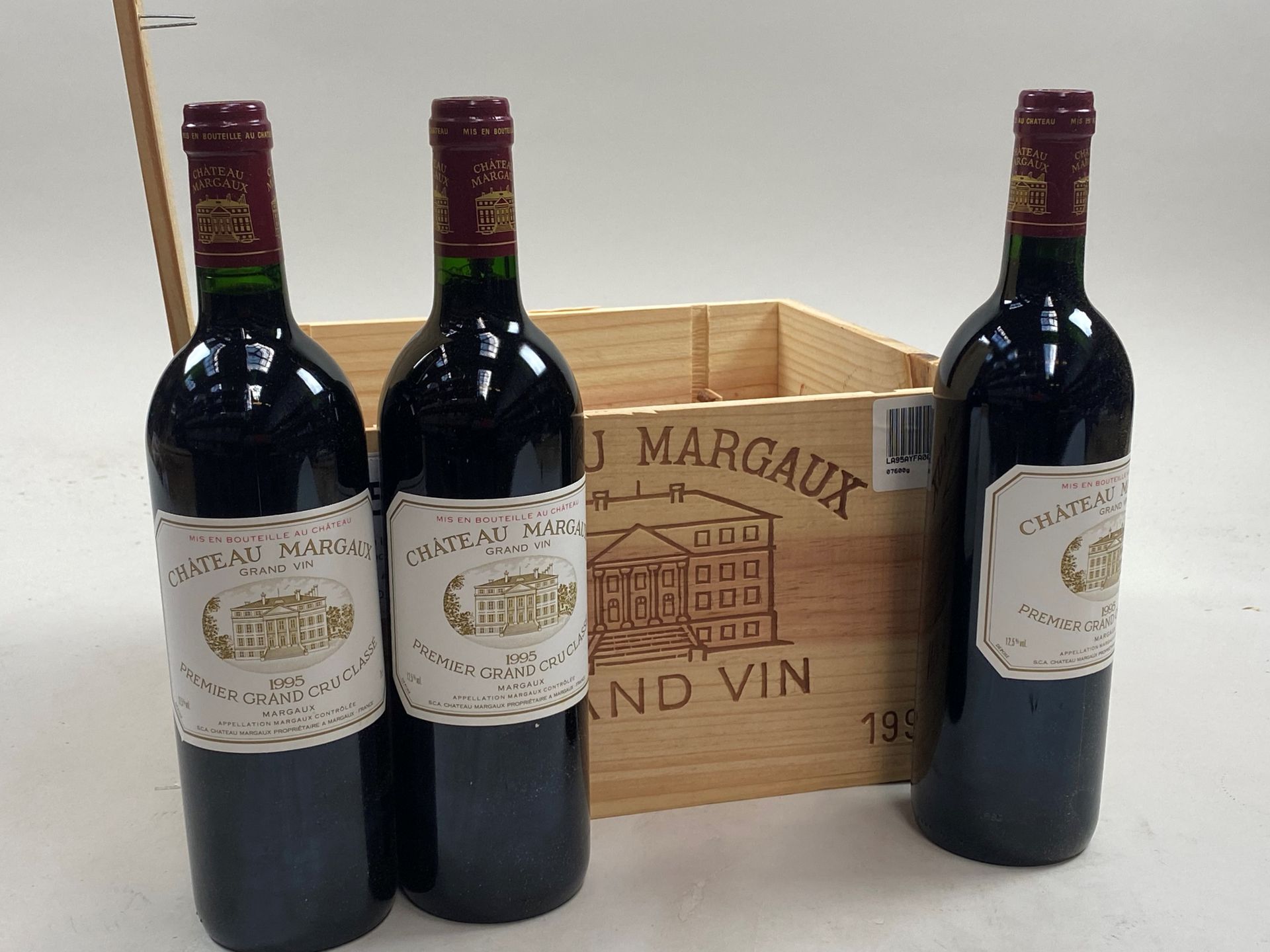 Null 6 bottles Château Margaux 1995 1st GCC Margaux CB