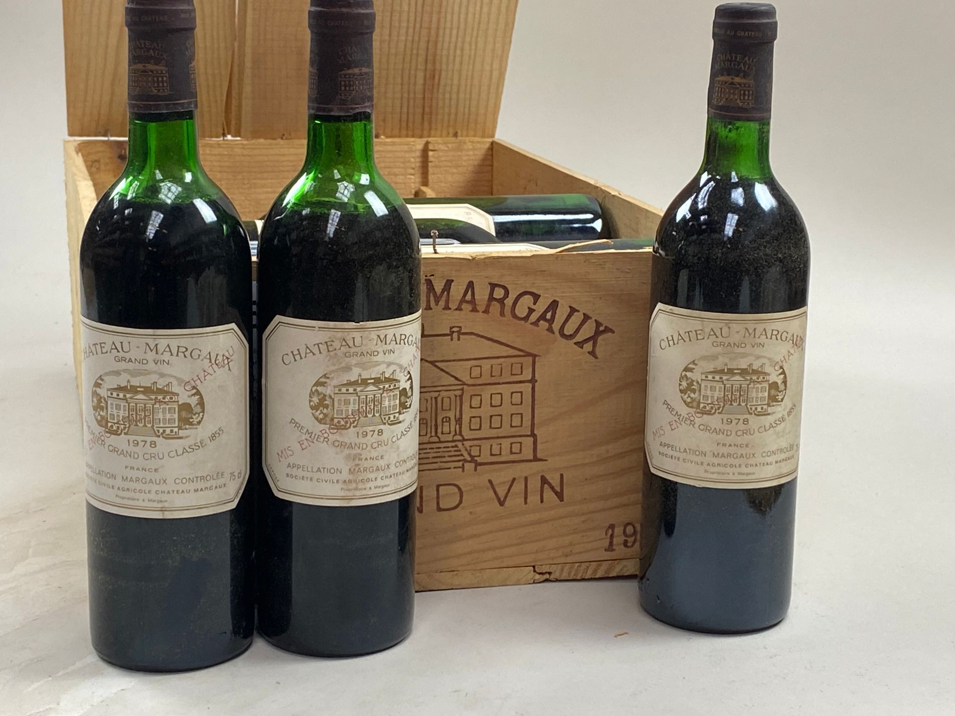 Null 12瓶Château Margaux 1978 1er GCC Margaux CB (6 NTLB 3 NLB 3 DEMI EP)