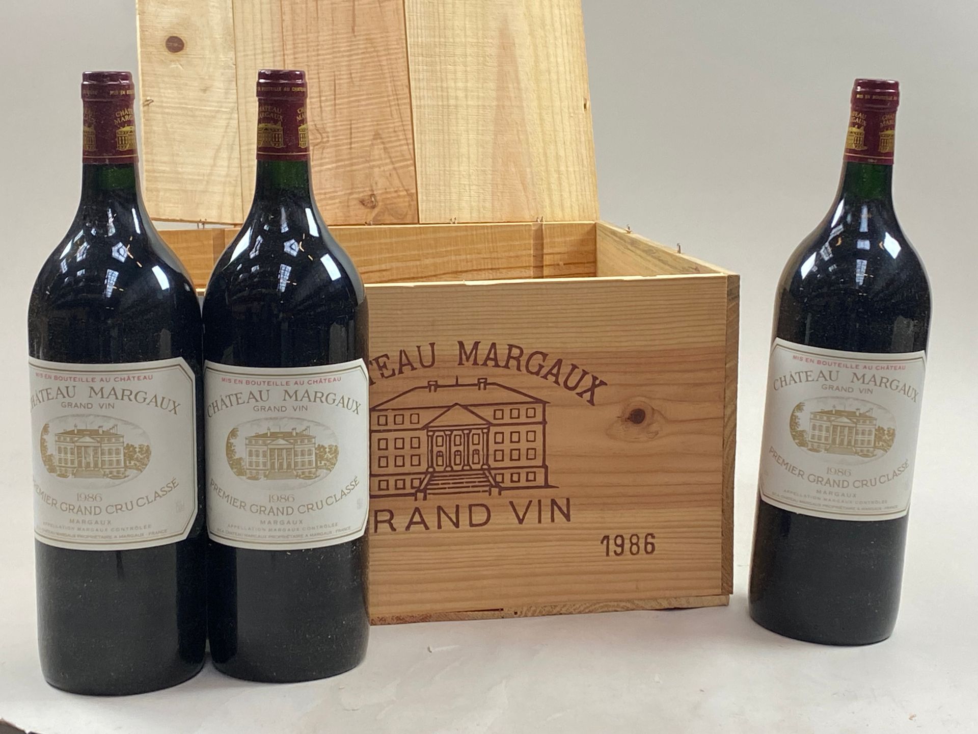 Null 6 magnums Château Margaux 1986 1er GCC Margaux CB