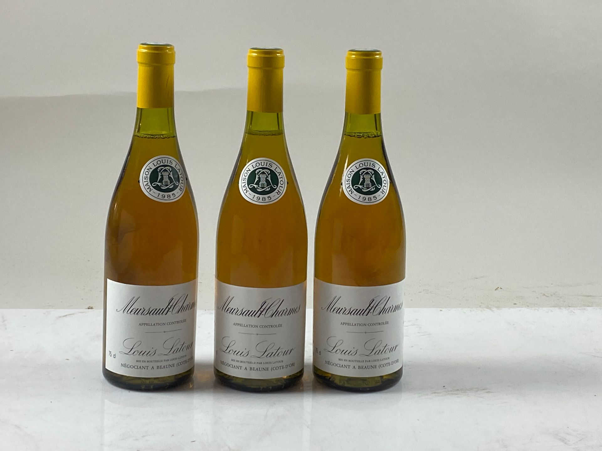 Null 3 bouteilles Meursault-Charmes 1985 1er C Louis Latour
